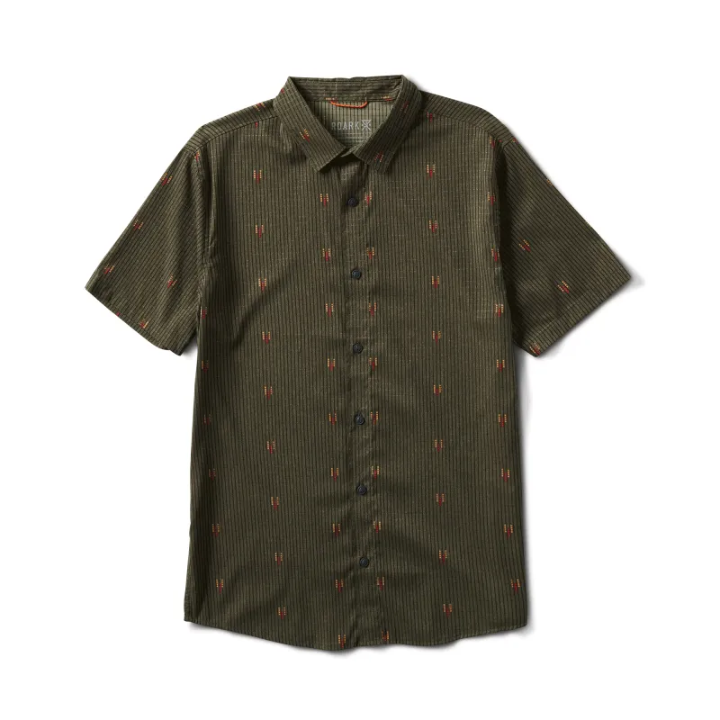 Bless Up Breathable Stretch Shirt - Dark Military 2 made by Roark