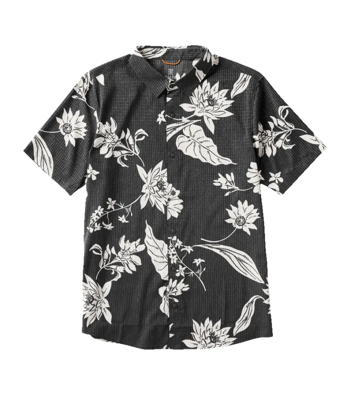 Bless Up Breathable Stretch Shirt - Black/white made by Roark