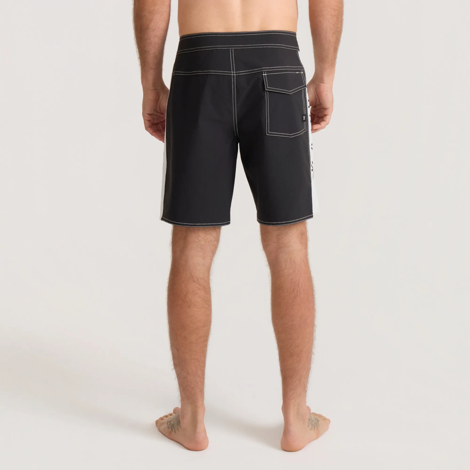 Passage Panel 18.5" Boardshorts - Black/white sold by Roark product image thumbnail 5