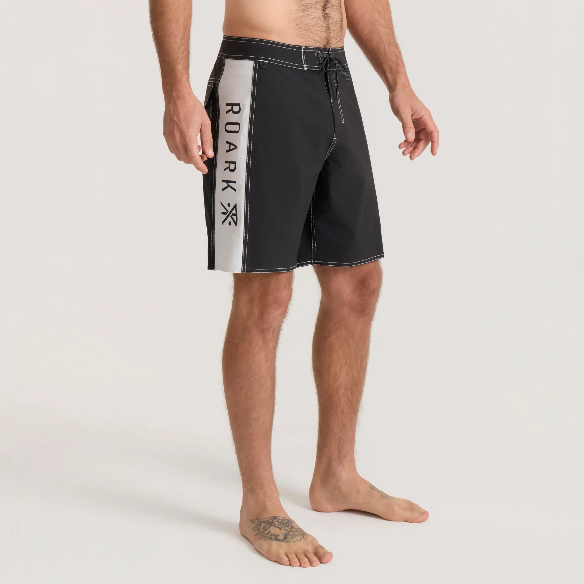 Passage Panel 18.5" Boardshorts - Black/white sold by Roark product image thumbnail 4