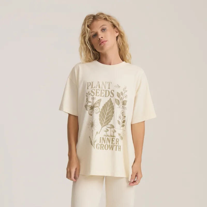 Plant Seeds Oversized Premium Tee - Bone made by Roark