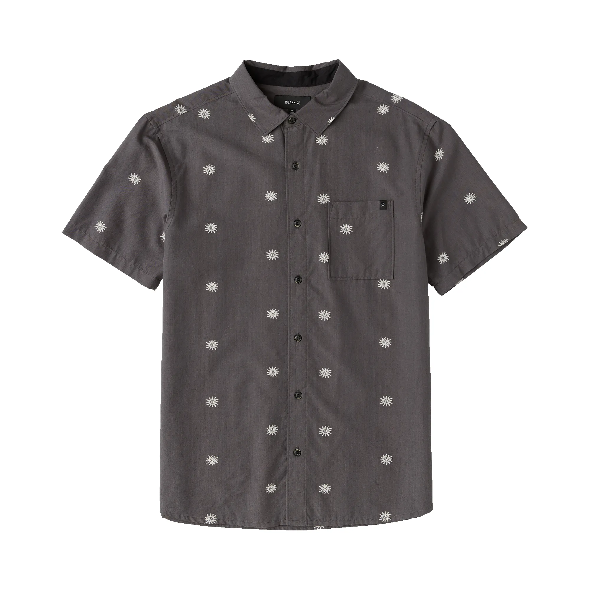 Journey Short Sleeve Button Up Shirt - Charcoal sold by Roark