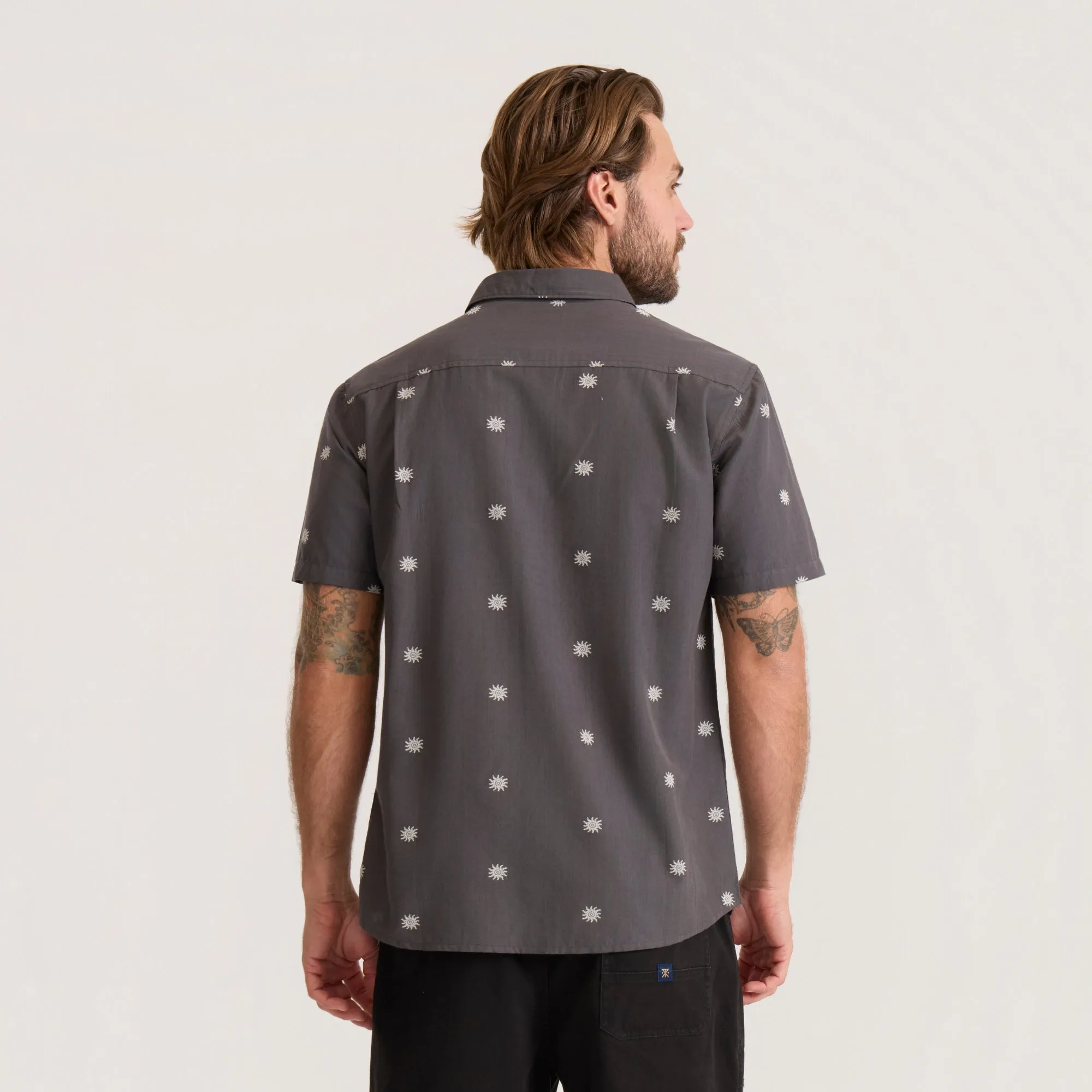 Journey Short Sleeve Button Up Shirt - Charcoal sold by Roark product image thumbnail 4