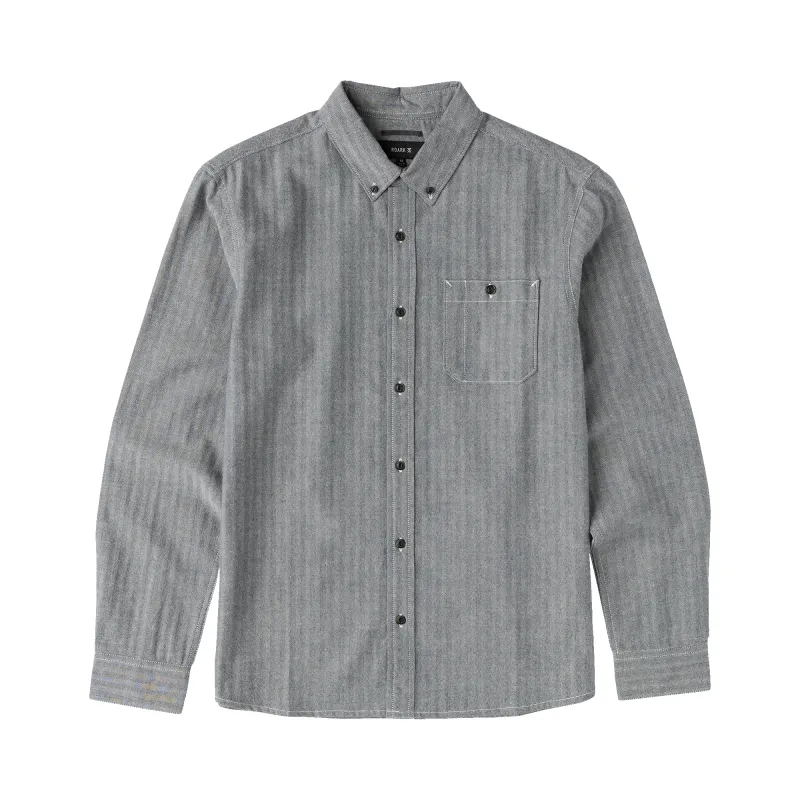 Scholar Chambray Button Up Shirt - Indigo made by Roark