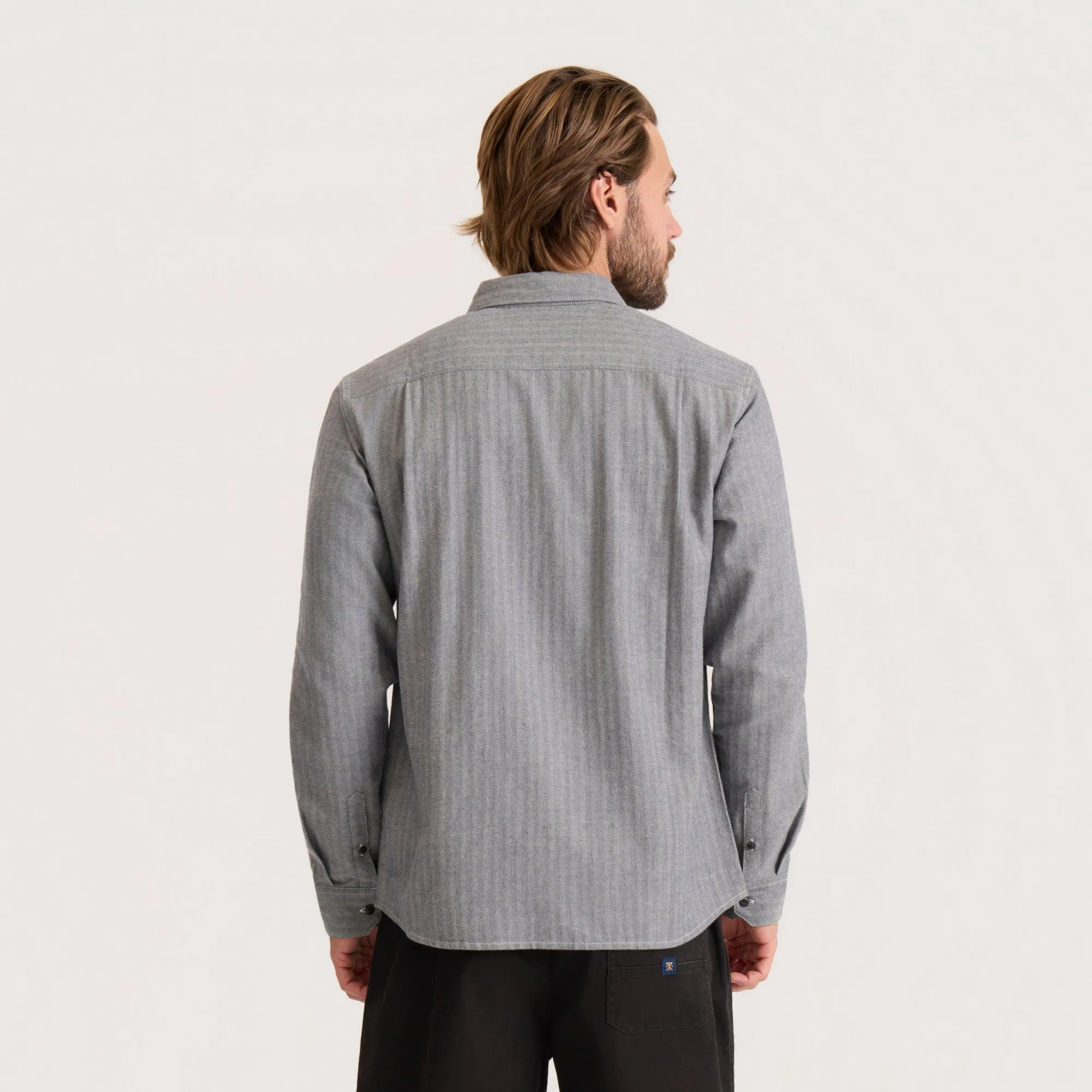 Scholar Chambray Button Up Shirt - Indigo sold by Roark product image thumbnail 4