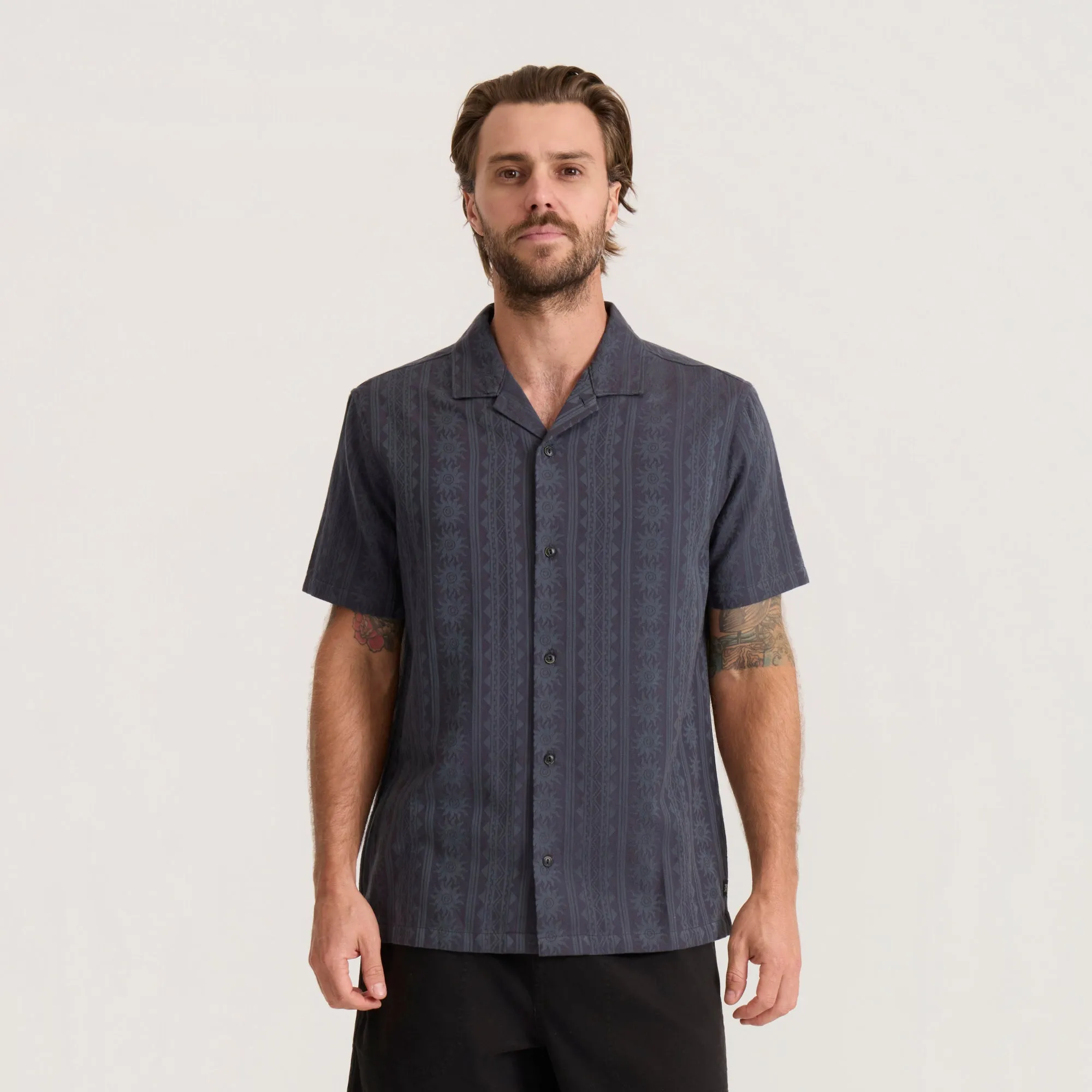 Gonzo Short Sleeve Button Up Shirt - Ebony sold by Roark product image thumbnail 2
