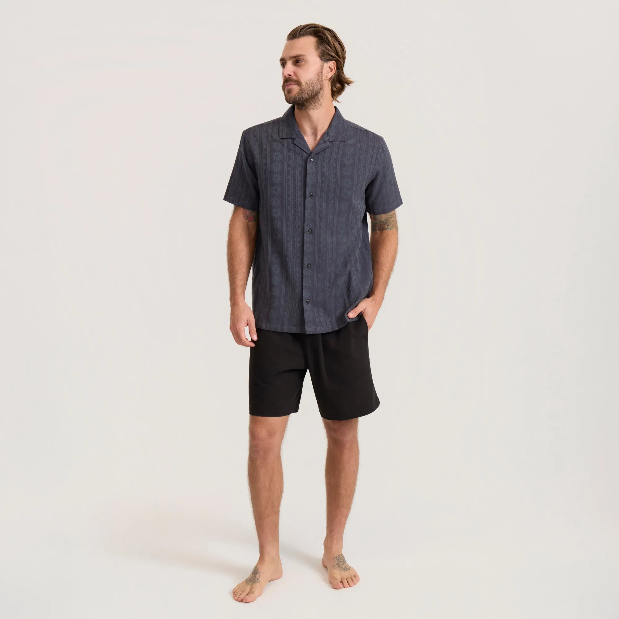 Gonzo Short Sleeve Button Up Shirt - Ebony sold by Roark product image thumbnail 4