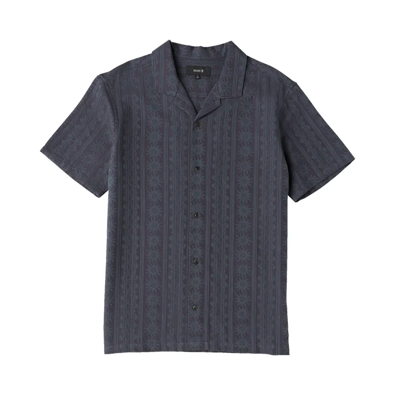 Gonzo Short Sleeve Button Up Shirt - Ebony made by Roark