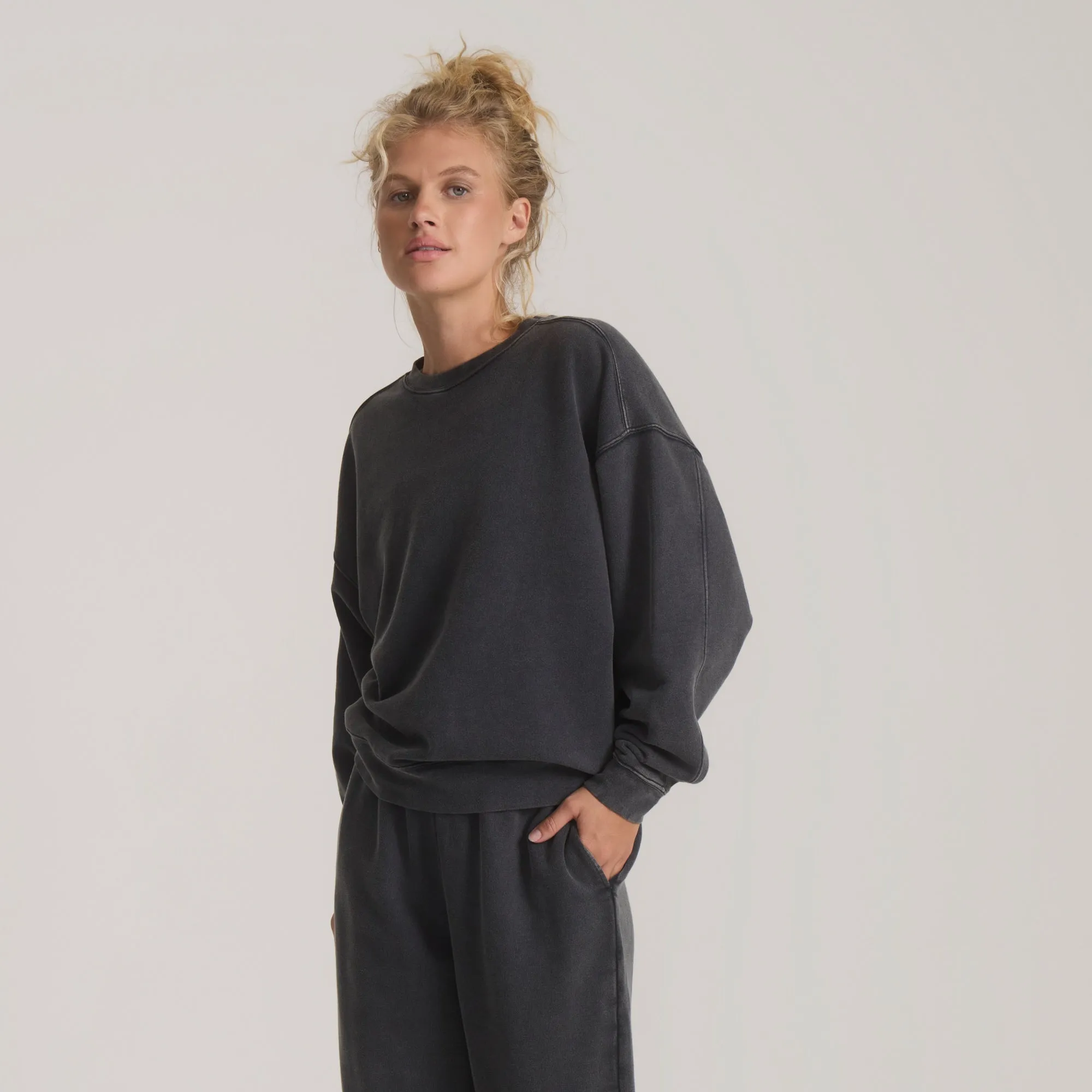 Made To Fade Fleece Hoodie - Vintage Black sold by Roark product image thumbnail 2