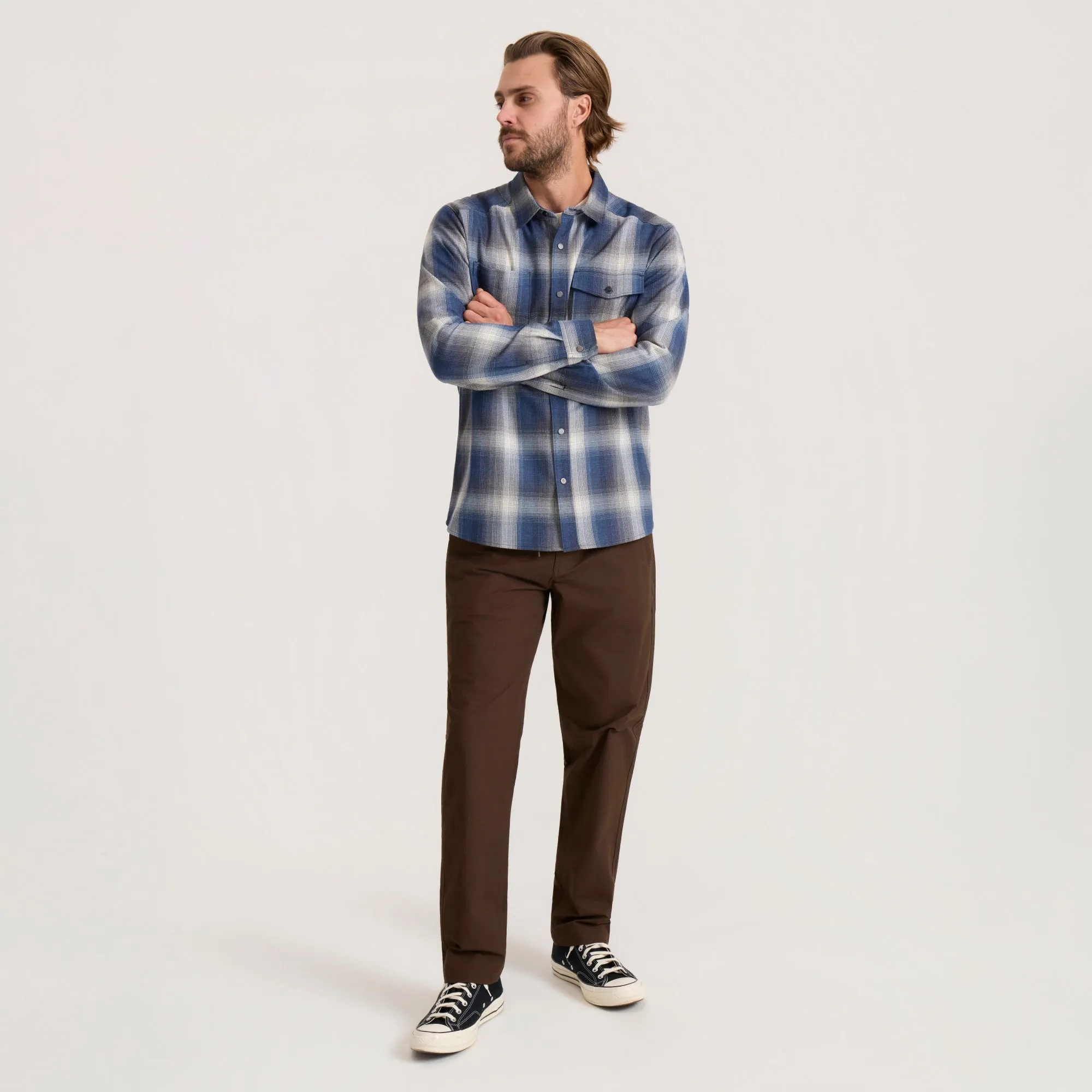 Diablo Long Sleeve Flannel - Slate sold by Roark product image thumbnail 4