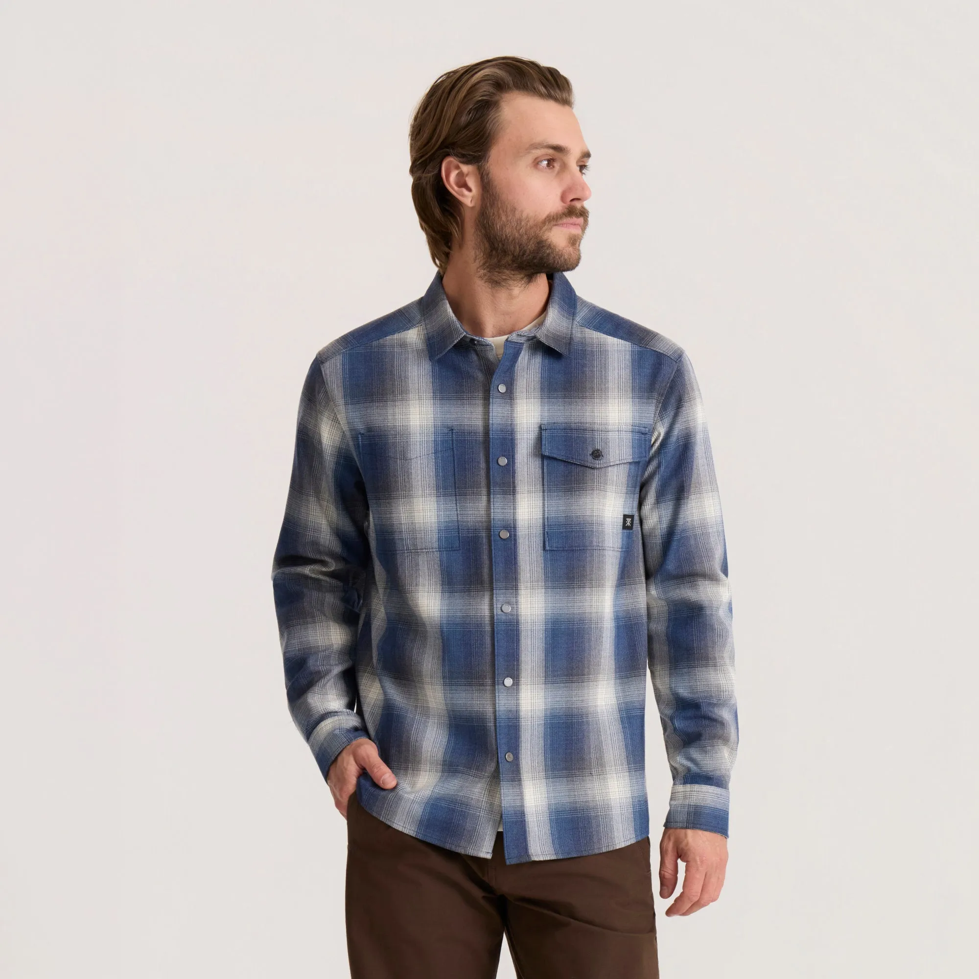 Diablo Long Sleeve Flannel - Slate sold by Roark product image thumbnail 2