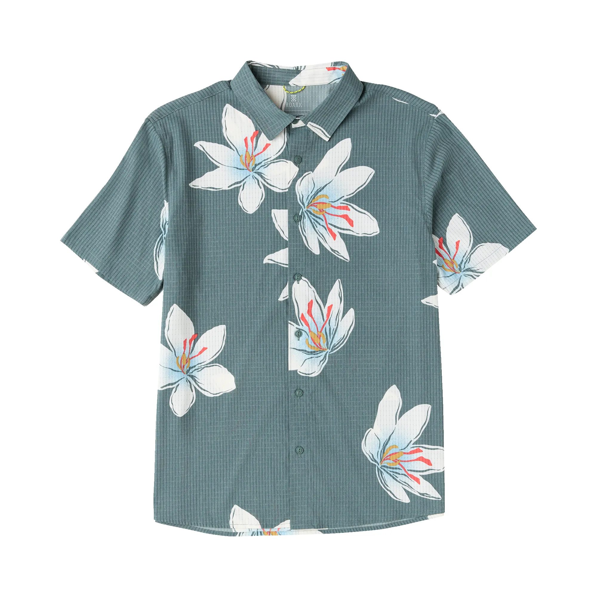 Bless Up Breathable Stretch Shirt - Slate Green sold by Roark