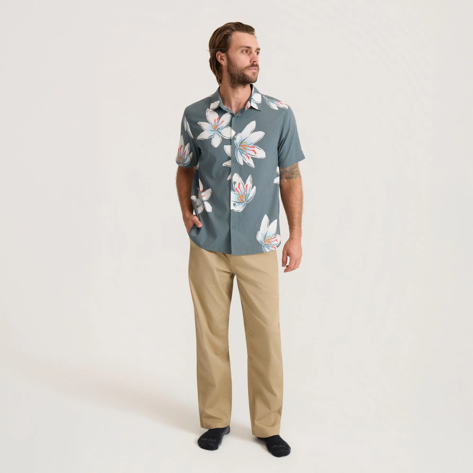 Bless Up Breathable Stretch Shirt - Slate Green sold by Roark product image thumbnail 4