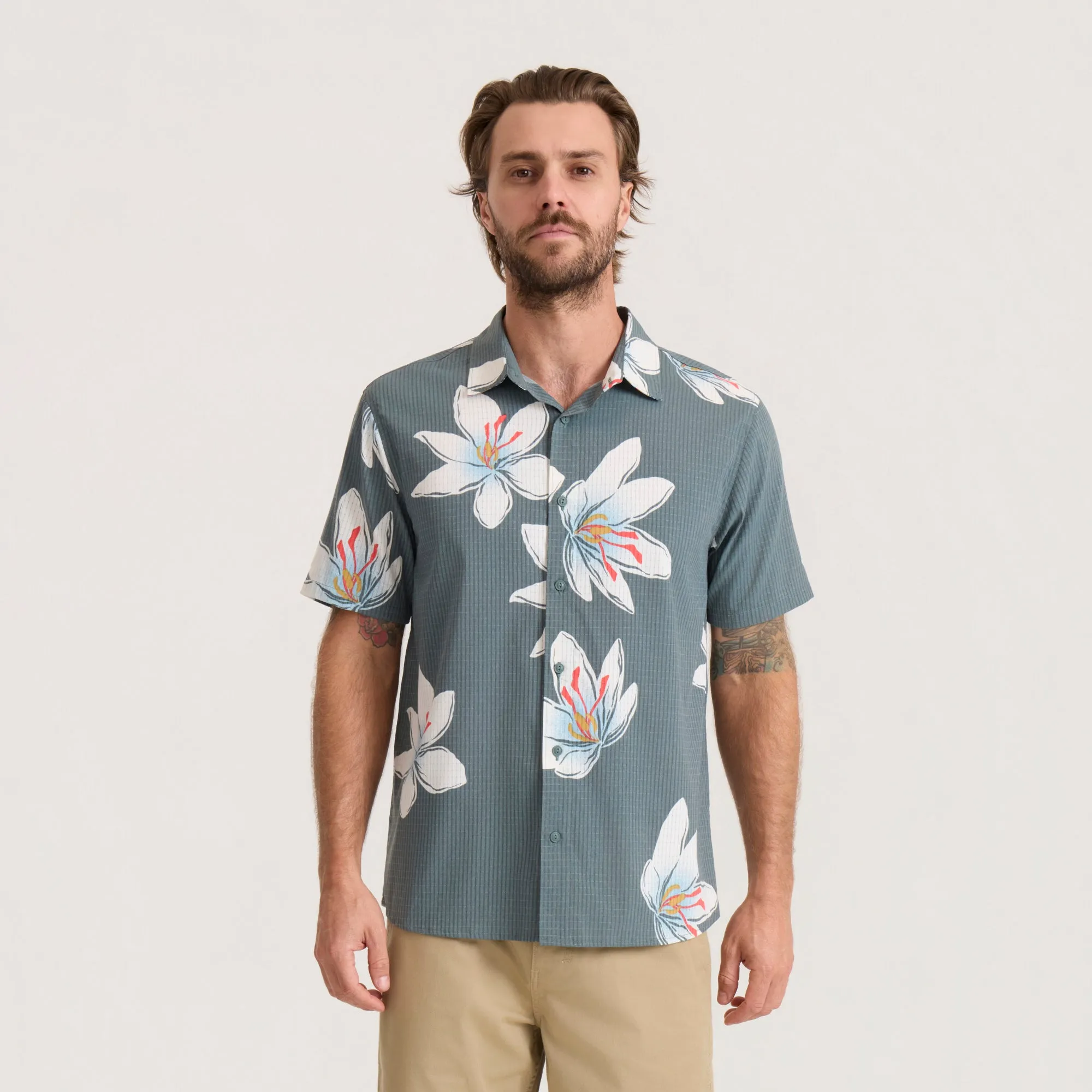 Bless Up Breathable Stretch Shirt - Slate Green sold by Roark product image thumbnail 2