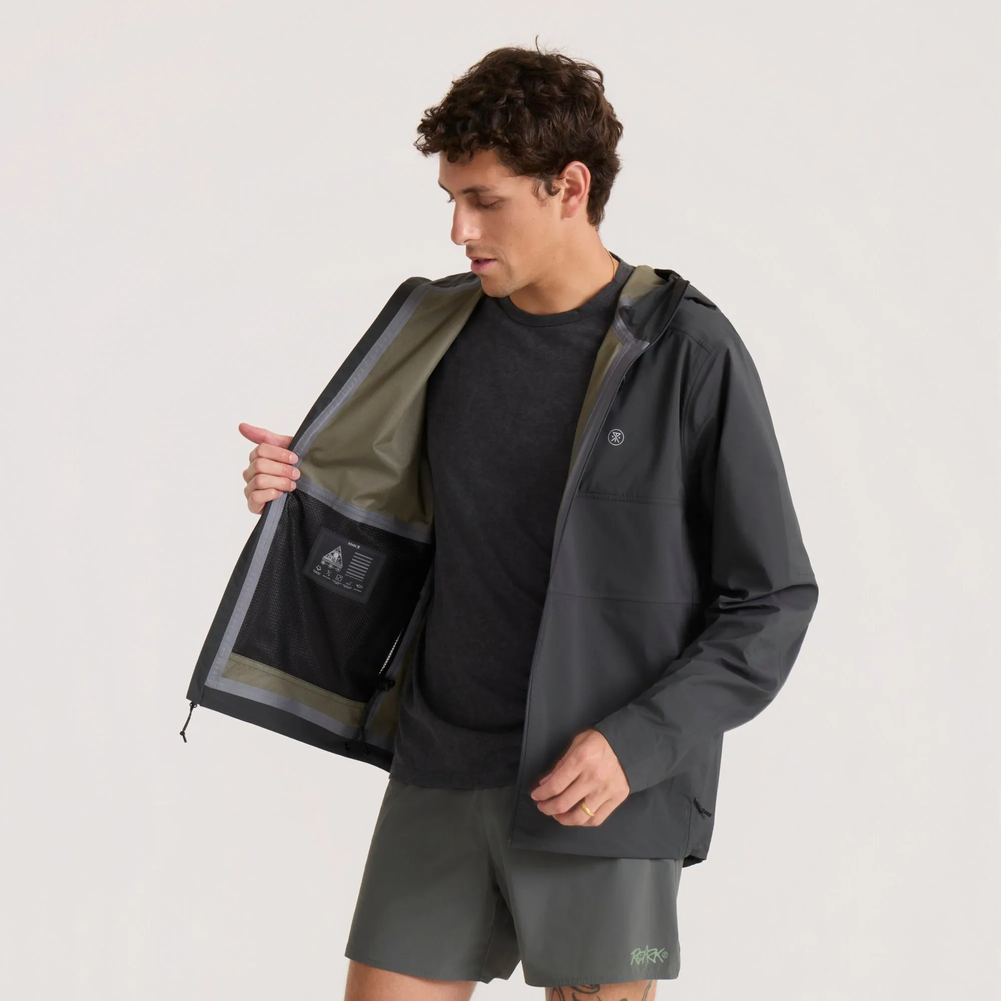 Shield Rain Jacket - Onyx sold by Roark product image thumbnail 3