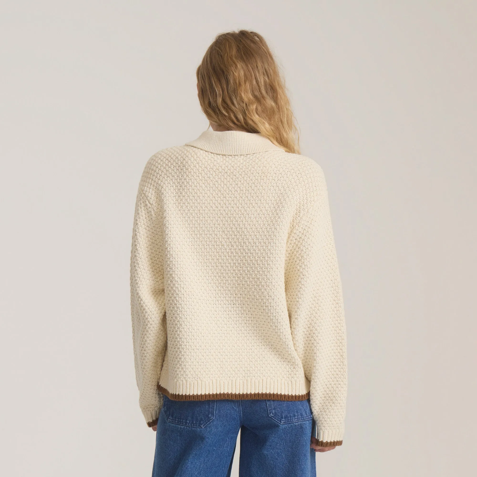 Open Roads Cardigan Long Sleeve Sweater - Bone sold by Roark product image thumbnail 2