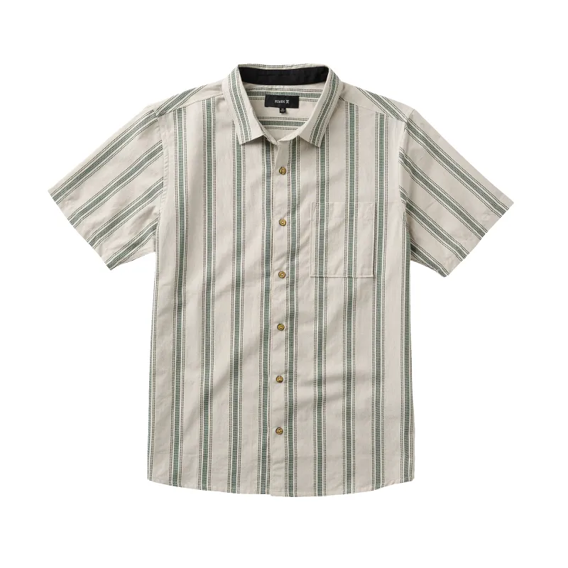 Journey Short Sleeve Button Up Shirt - Dusty Green made by Roark