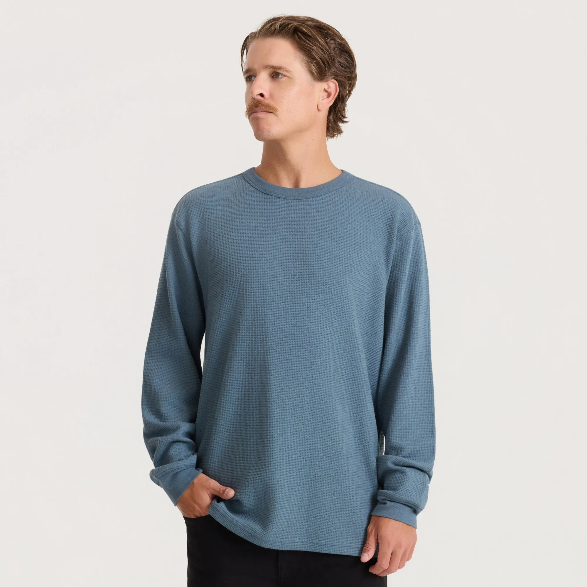 Well Worn Thermal Long Sleeve Tee - Slate sold by Roark product image thumbnail 2