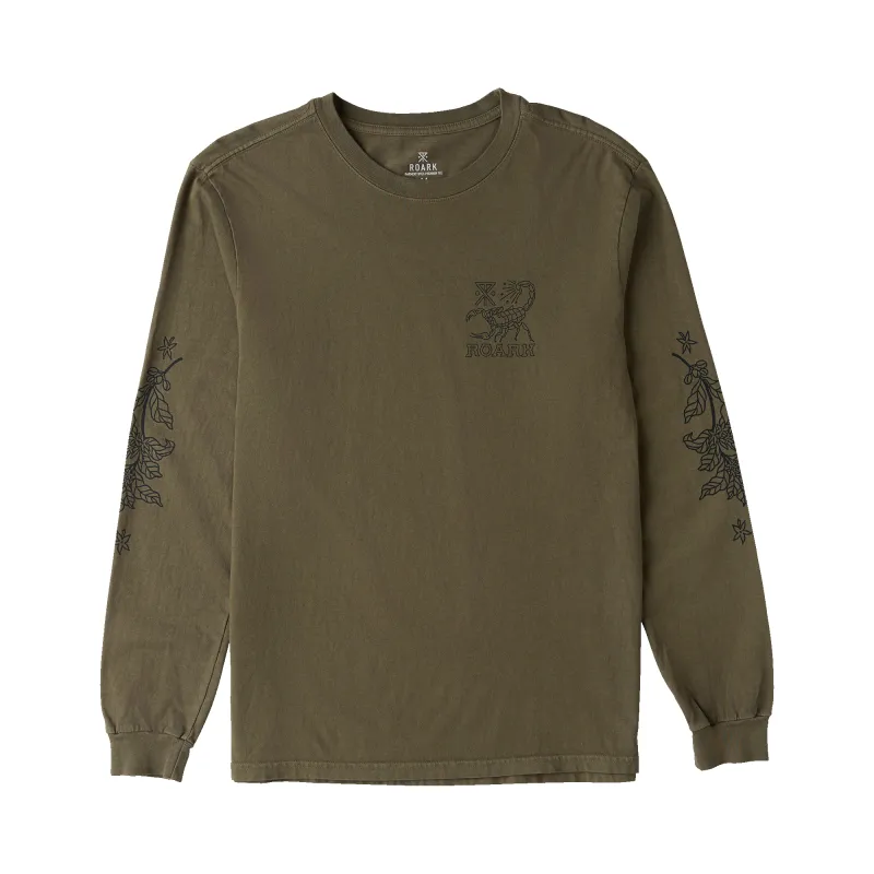 Reading Ritual Long Sleeve Premium Tee - Military made by Roark