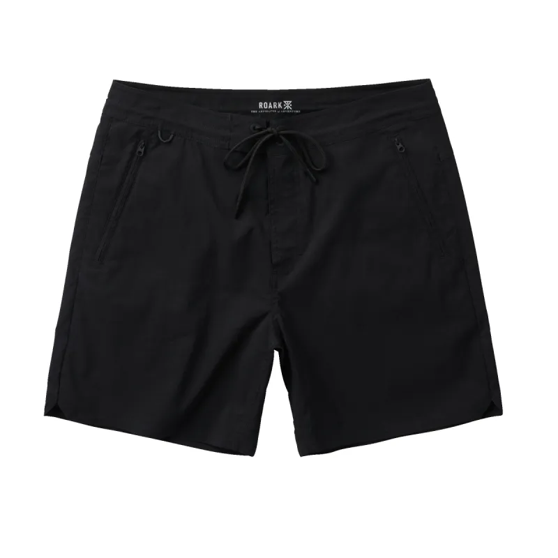 Layover Trail Shorts 17" - Black sold by Roark