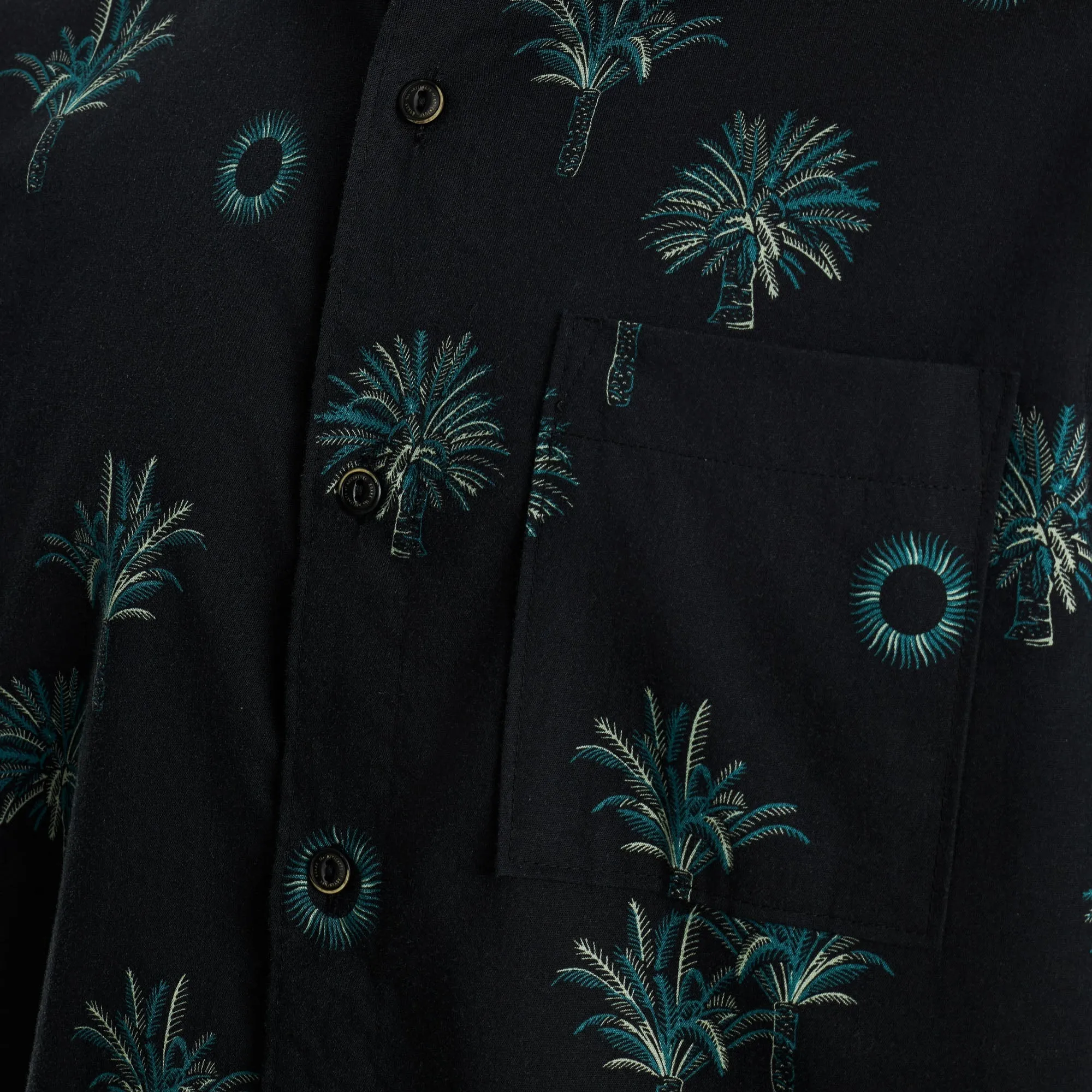 Journey Short Sleeve Button Up Shirt - La Fronda Black sold by Roark product image thumbnail 5