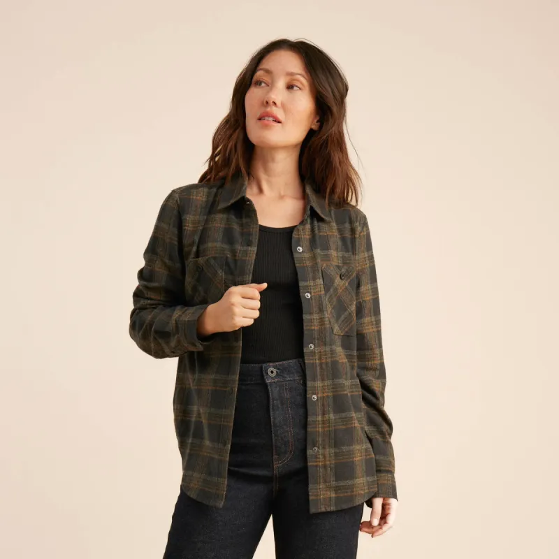 Alpine Flannel - Black/Military sold by Roark