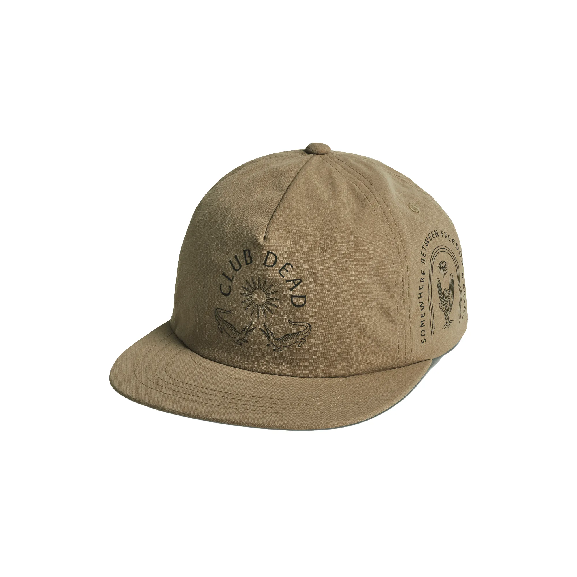 Club Muerto 5 Panel Snapback Hat - Bronze sold by Roark product image thumbnail 3