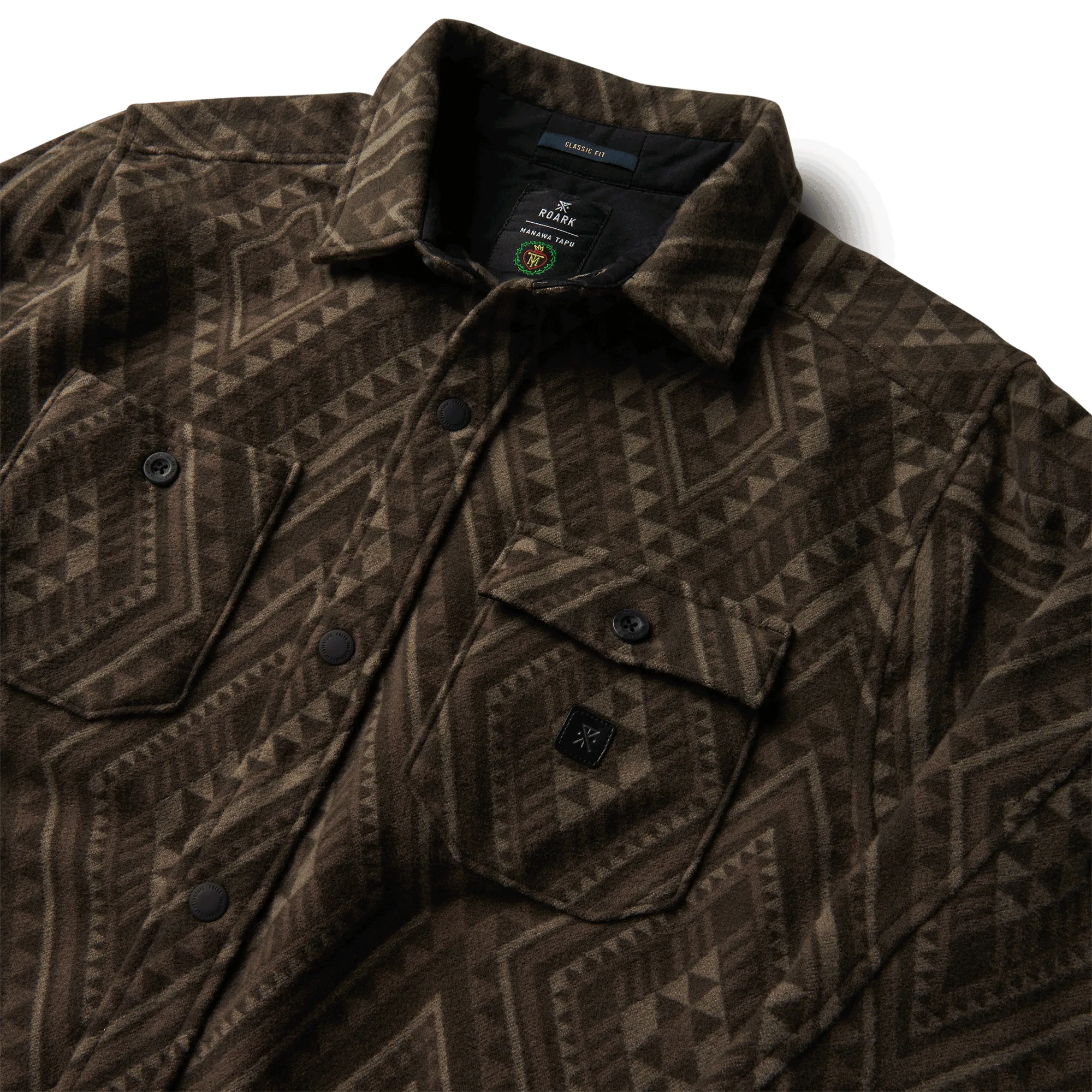 Andes Manawa Tapu Flannel - Dark Brown sold by Roark product image thumbnail 3