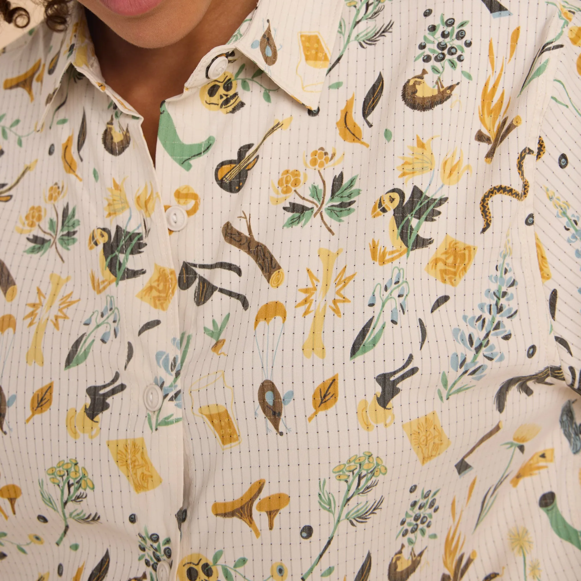 Bless Up Breathable Stretch Shirt - Moon sold by Roark product image thumbnail 3