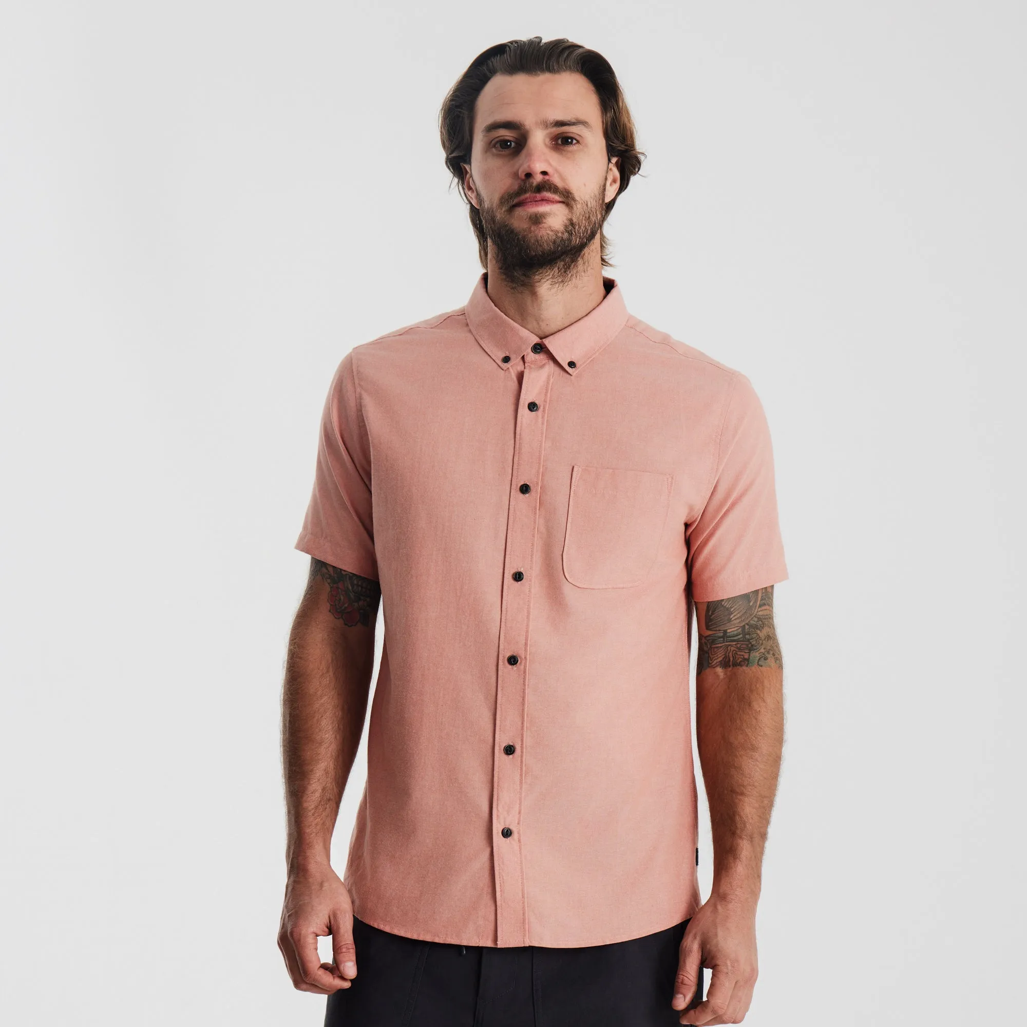 Scholar Oxford Shirt - Saffron Red sold by Roark product image thumbnail 2