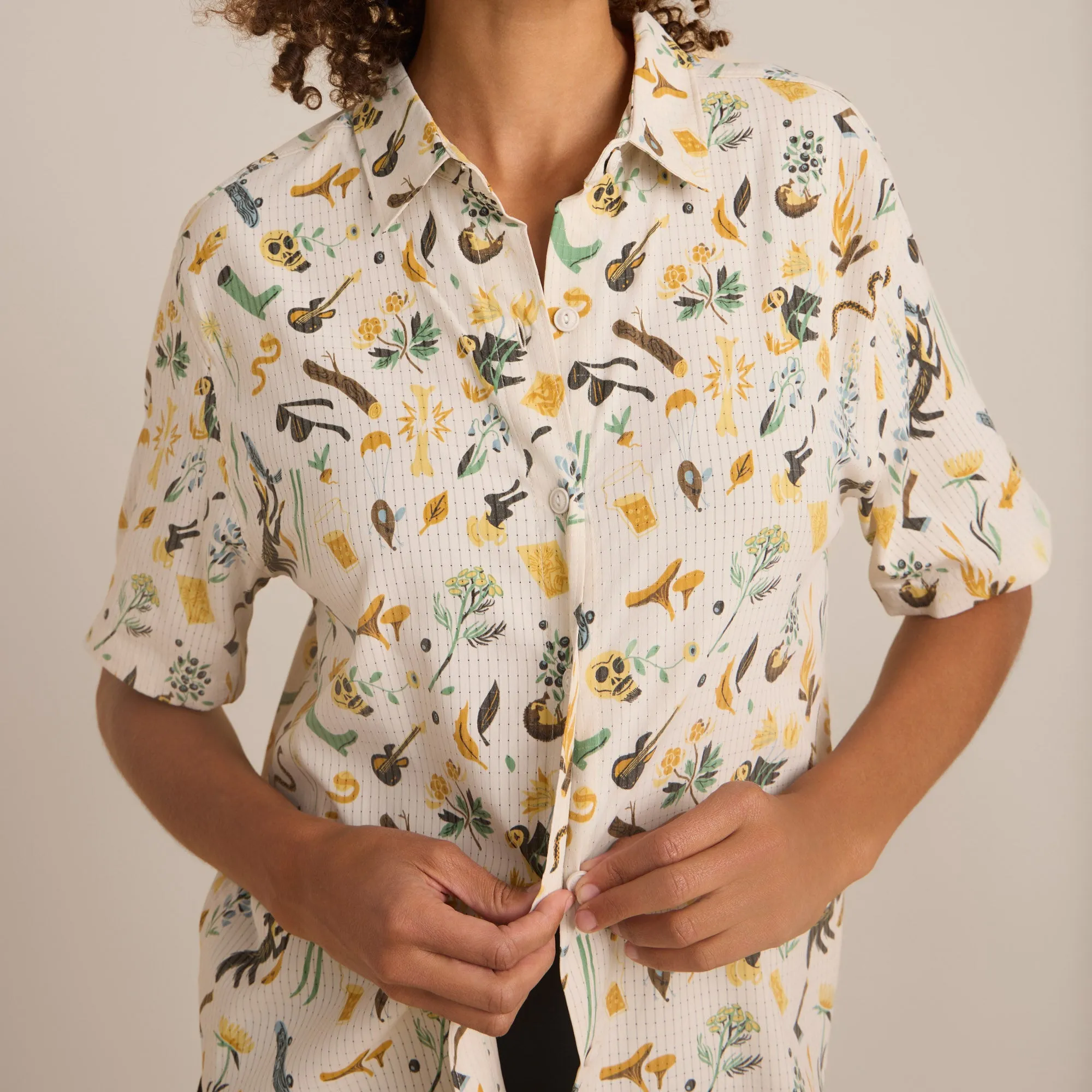 Bless Up Breathable Stretch Shirt - Moon sold by Roark product image thumbnail 5