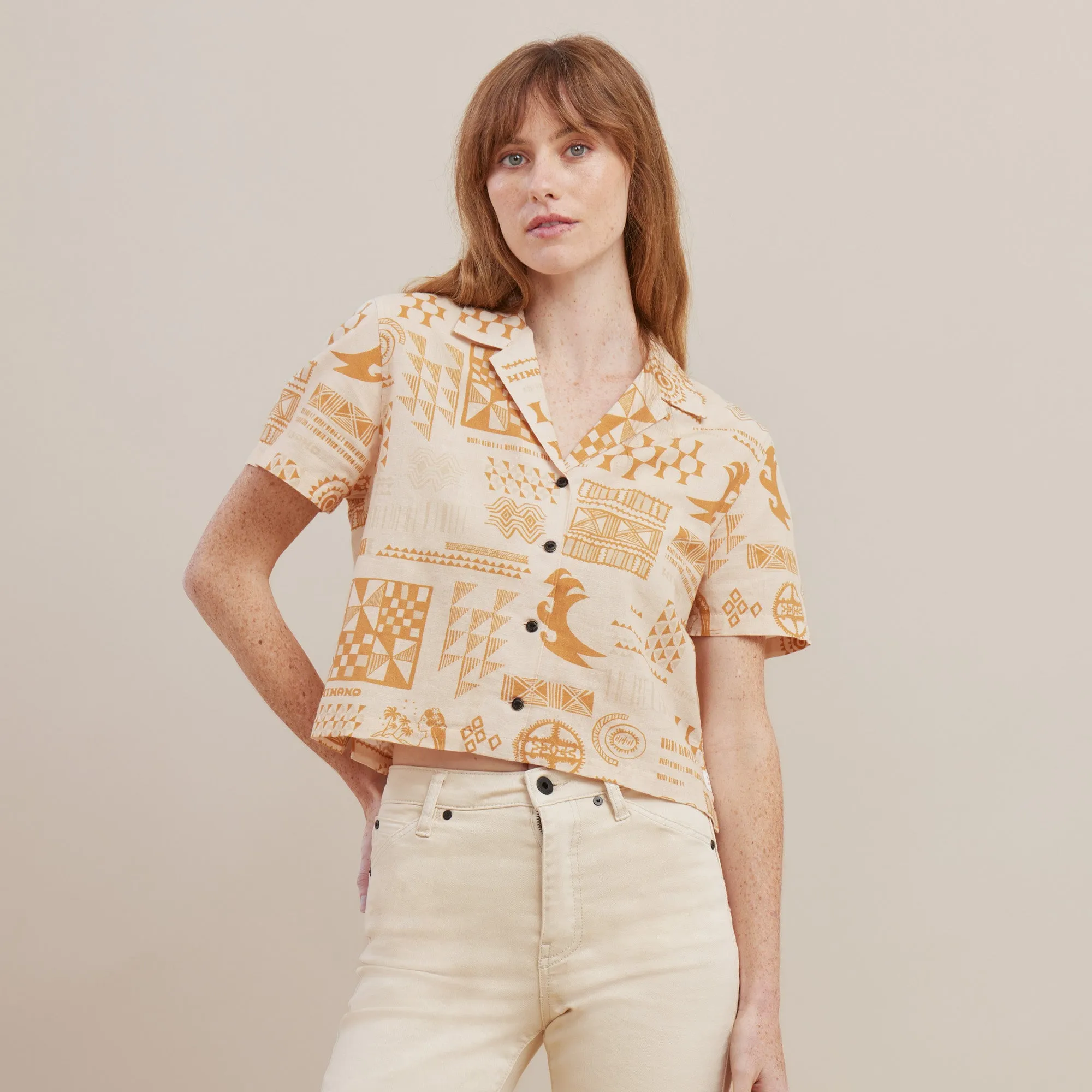 Idle Camp Shirt - Hinano Golden sold by Roark