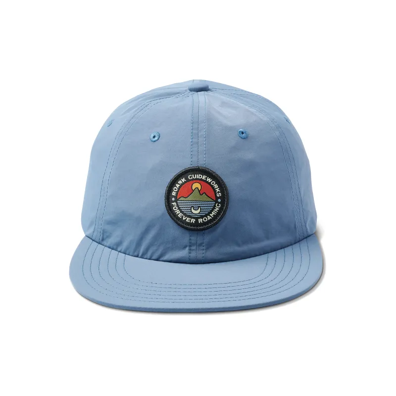 Sun Up Sun Down 6 Panel Snapback Hat - Hydro Blue sold by Roark