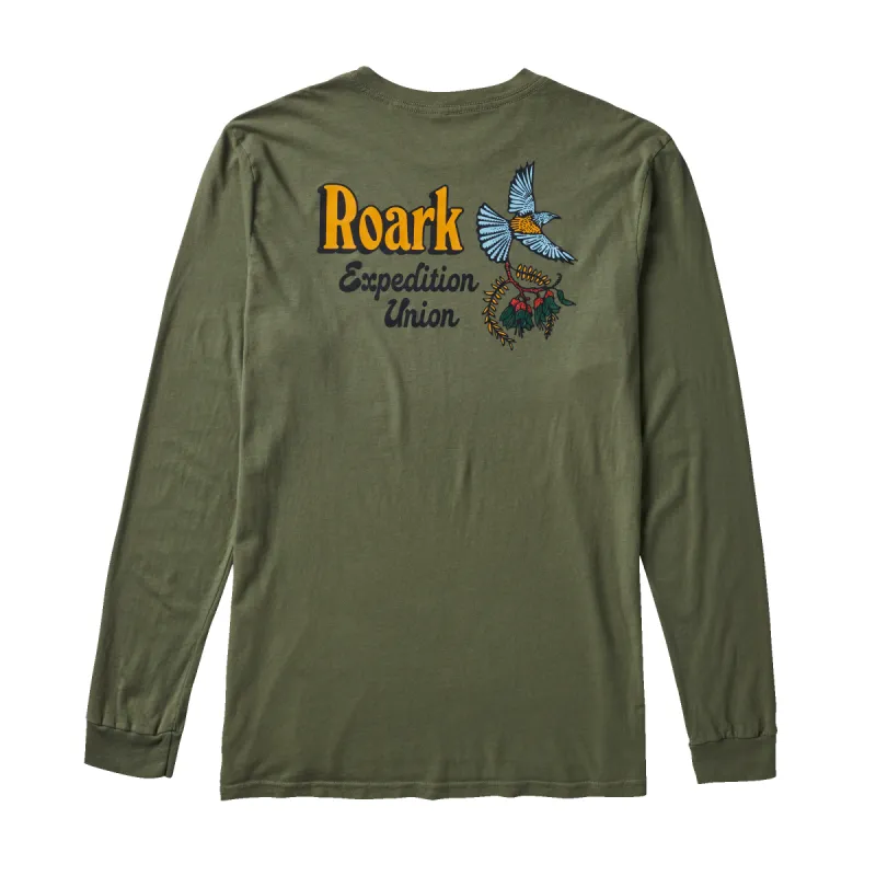 The Messenger Long Sleeve Premium Tee - Light Army sold by Roark