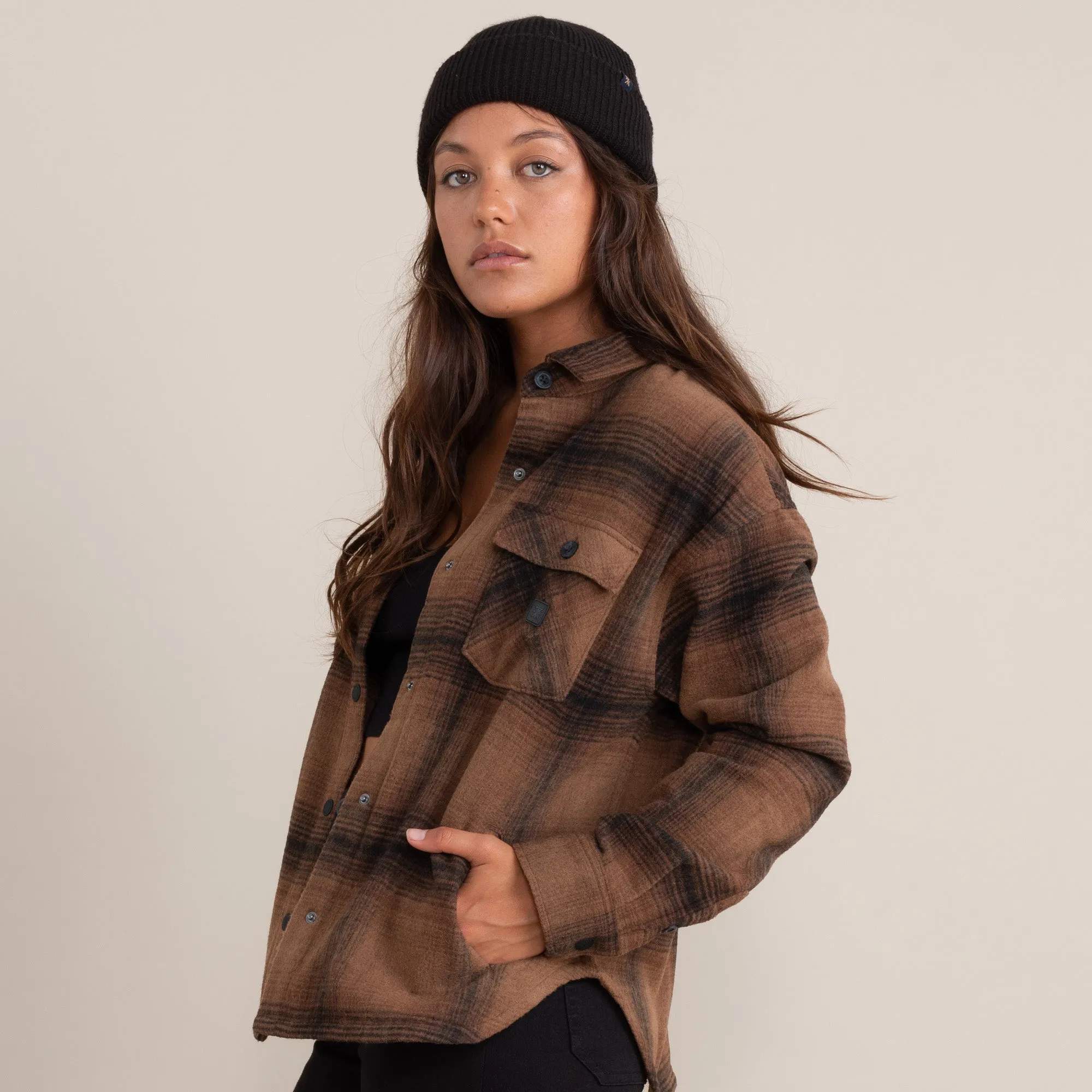 Amberley Shirt Jacket - Dark Brown sold by Roark product image thumbnail 4