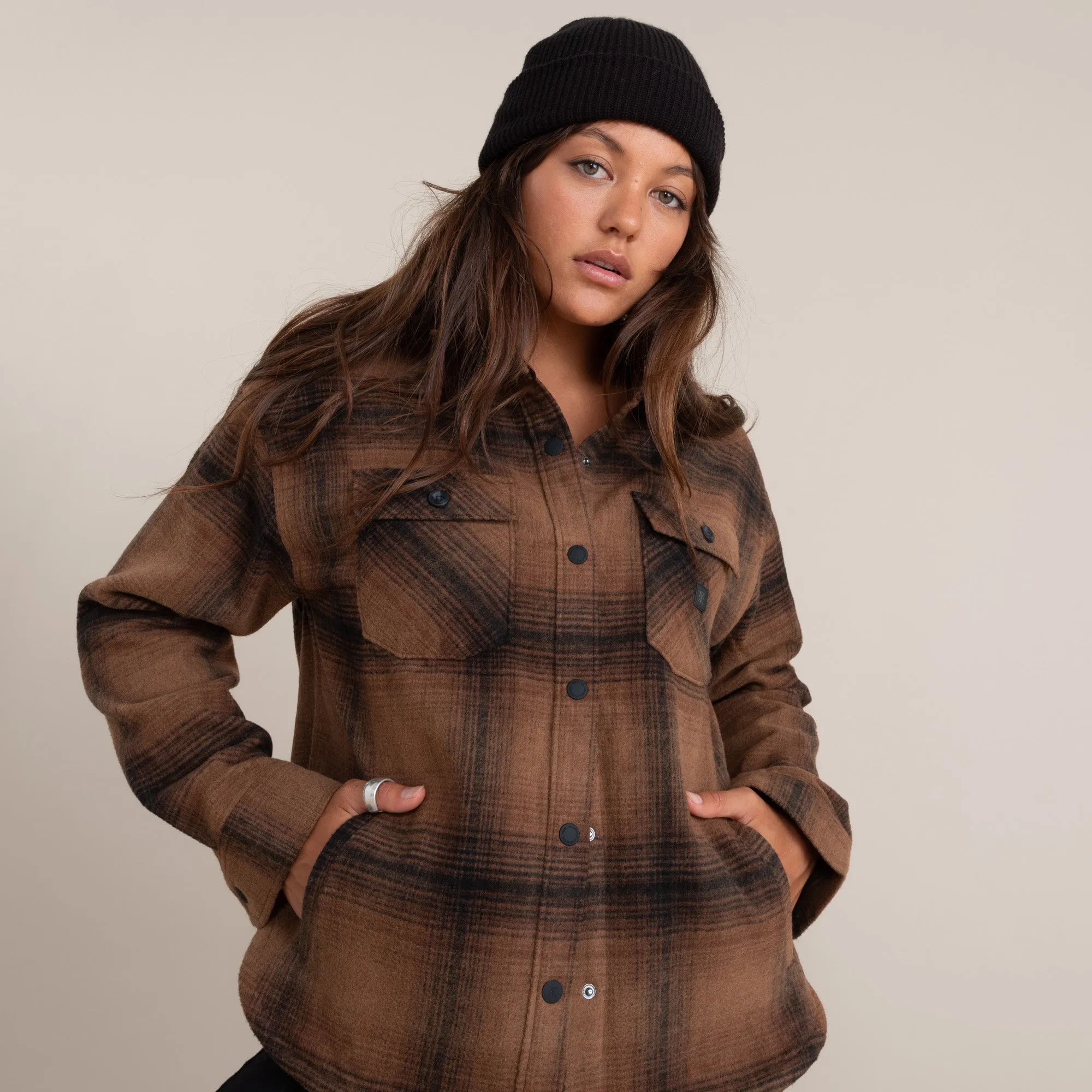 Amberley Shirt Jacket - Dark Brown sold by Roark