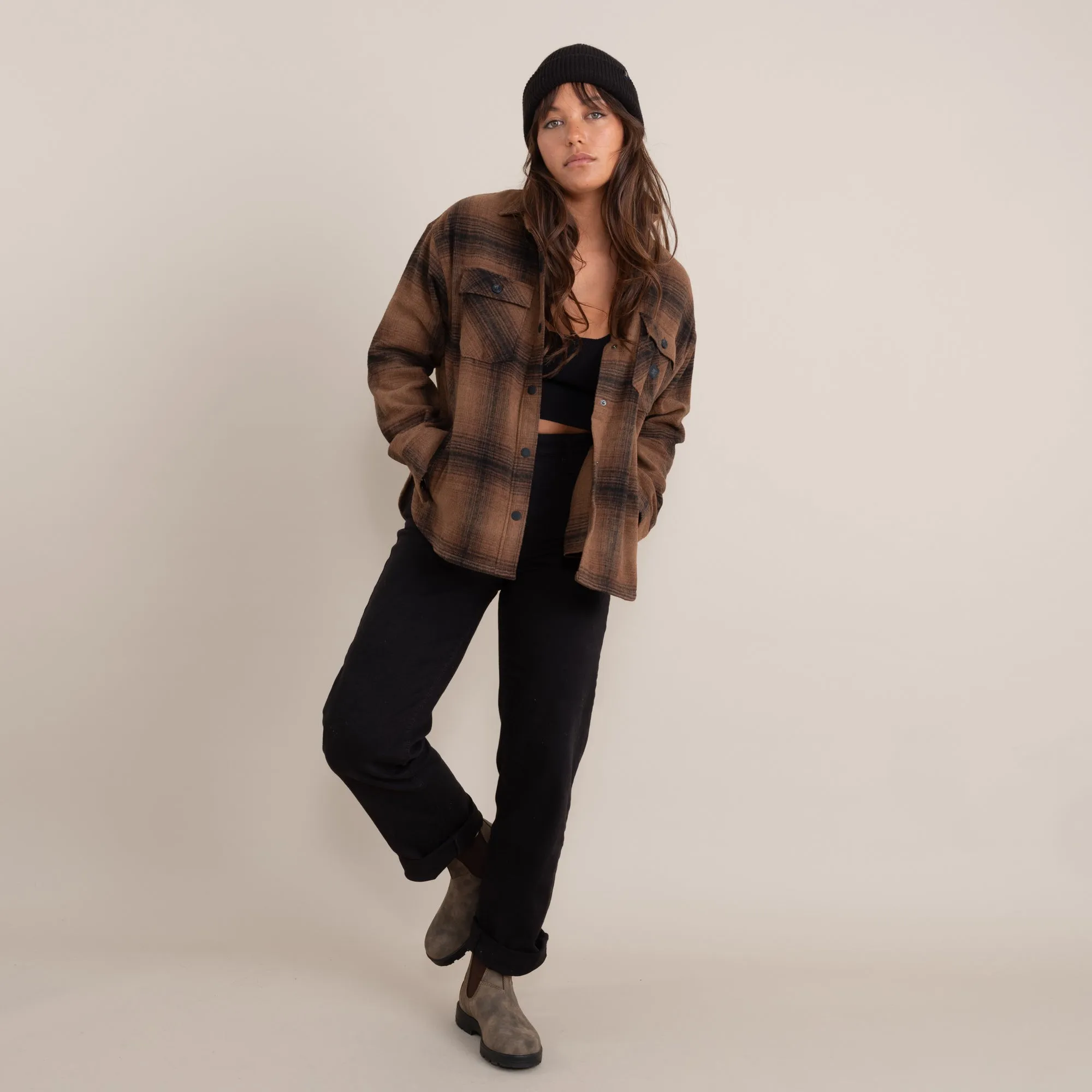 Amberley Shirt Jacket - Dark Brown sold by Roark product image thumbnail 3