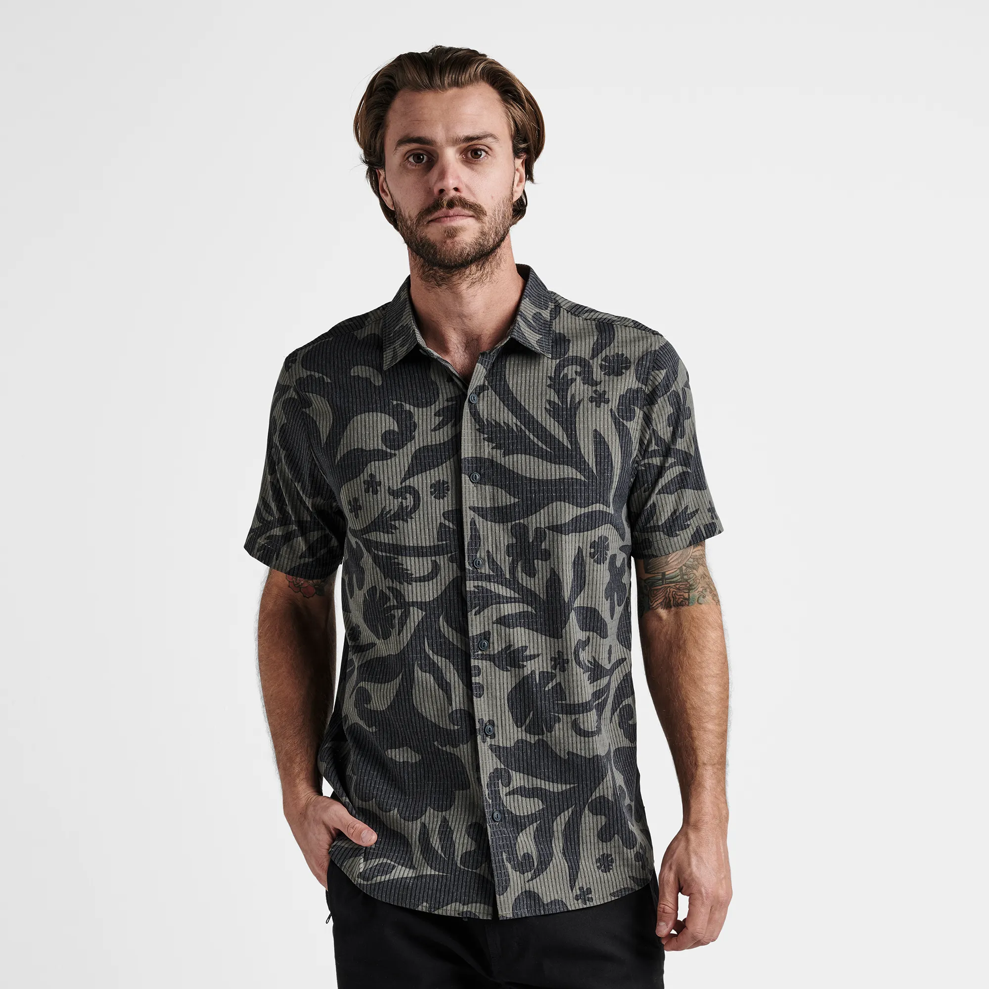 Bless Up Breathable Stretch Shirt - Cagliari Military sold by Roark product image thumbnail 2