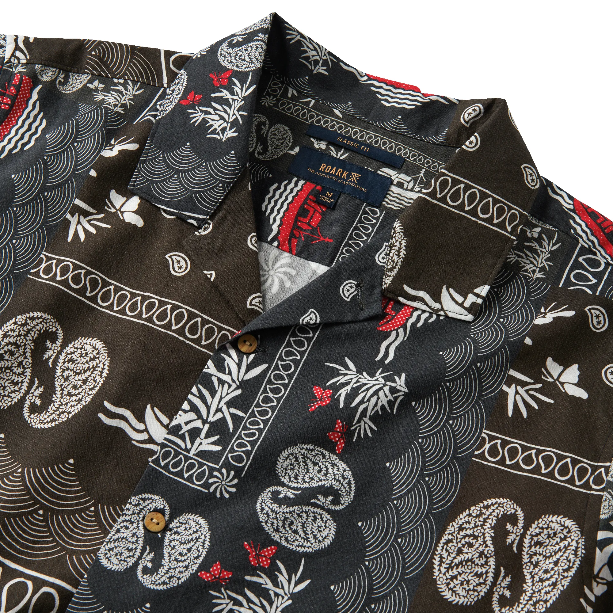 Gonzo Short Sleeve Button Up Shirt - Hachimaki Black sold by Roark product image thumbnail 4