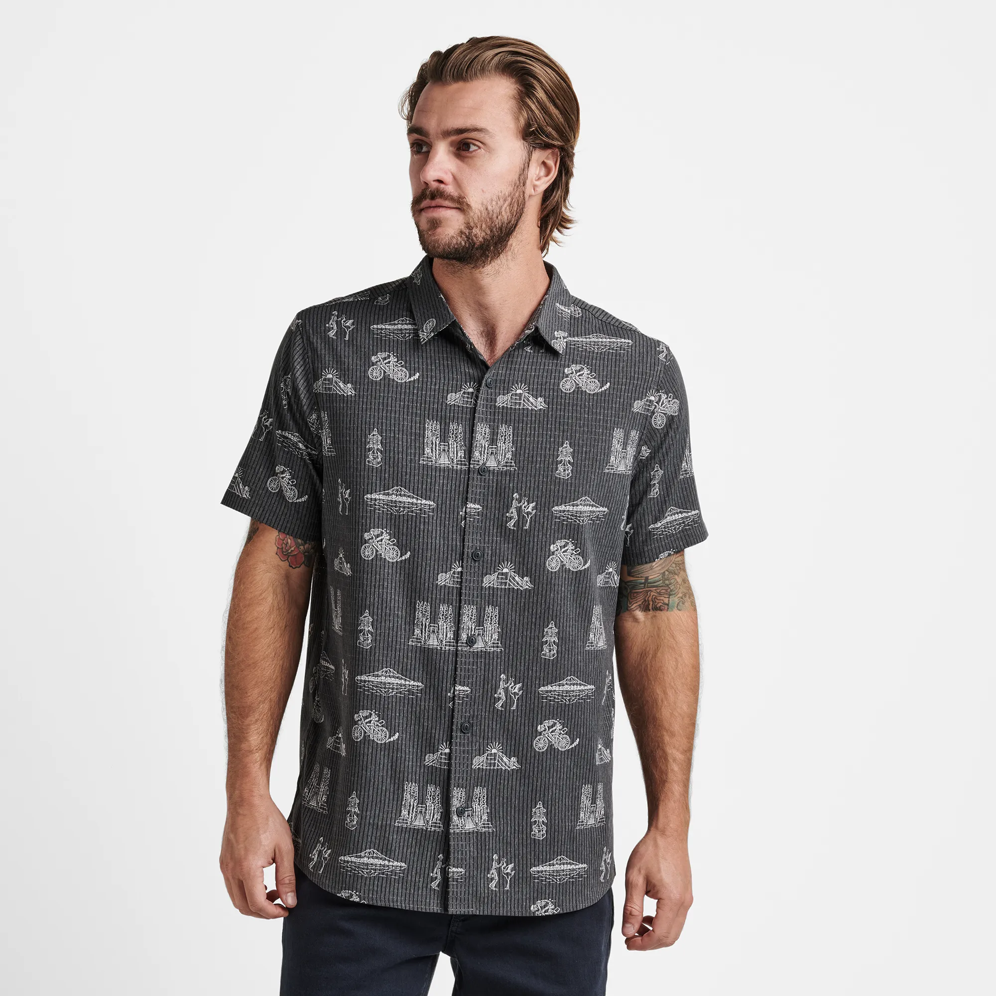 Bless Up Breathable Stretch Shirt - Black Bikepacker sold by Roark product image thumbnail 2