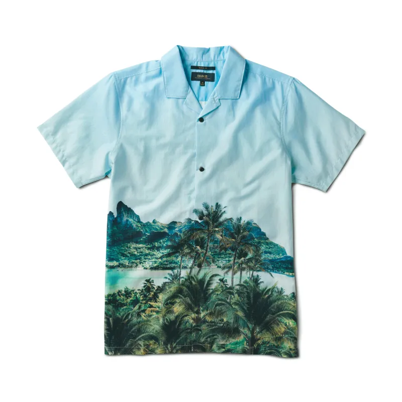 Gonzo Short Sleeve Button Up Shirt - Light Blue sold by Roark