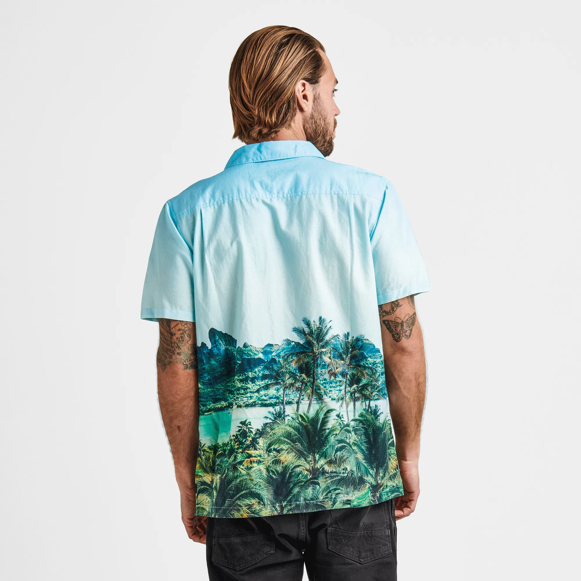 Gonzo Short Sleeve Button Up Shirt - Light Blue sold by Roark product image thumbnail 4