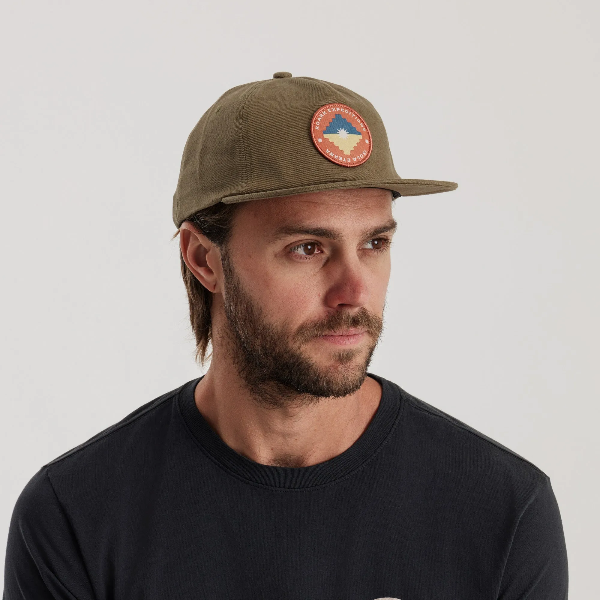 Layover Strapback Hat - Heart Studio Light Army sold by Roark product image thumbnail 3