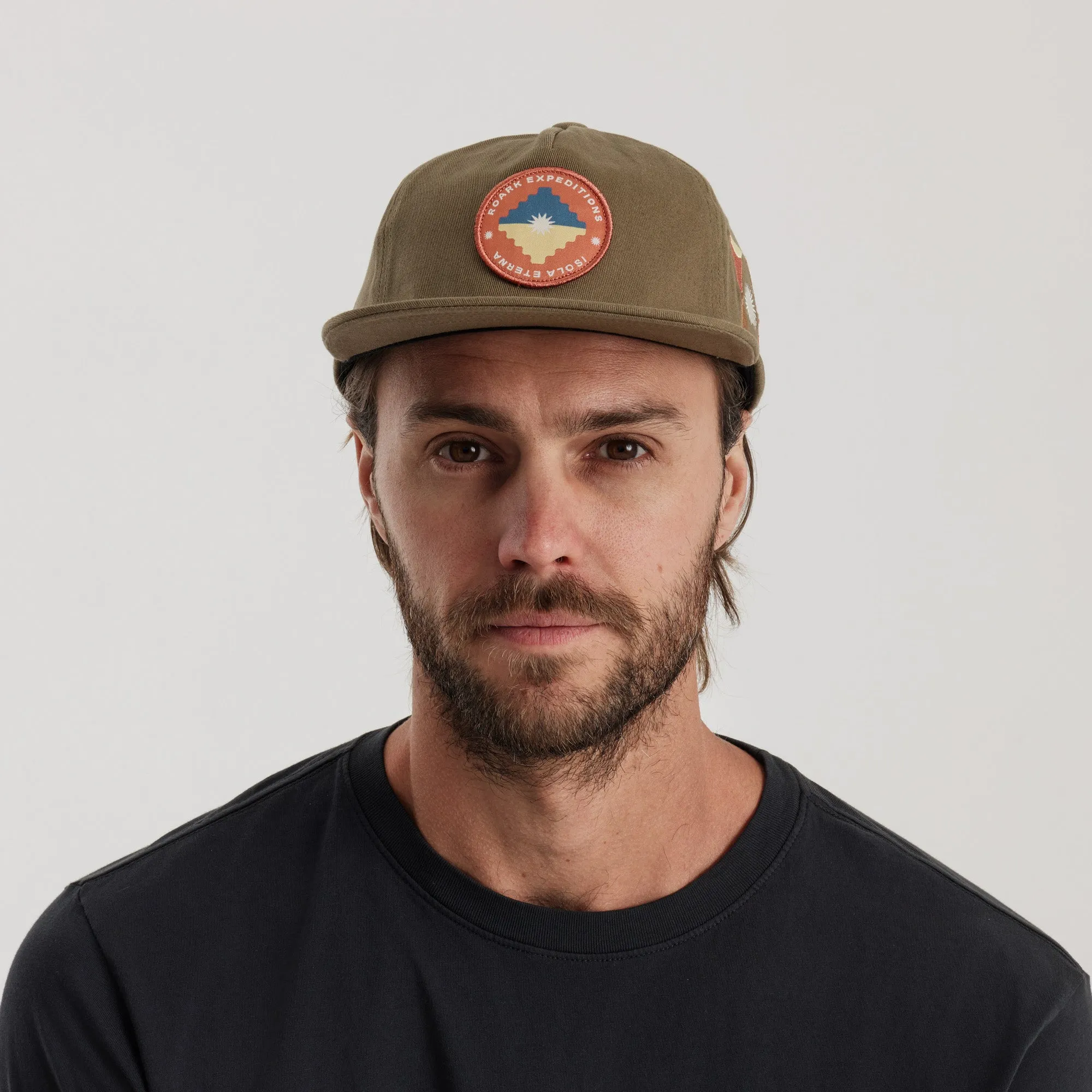 Layover Strapback Hat - Heart Studio Light Army sold by Roark product image thumbnail 2