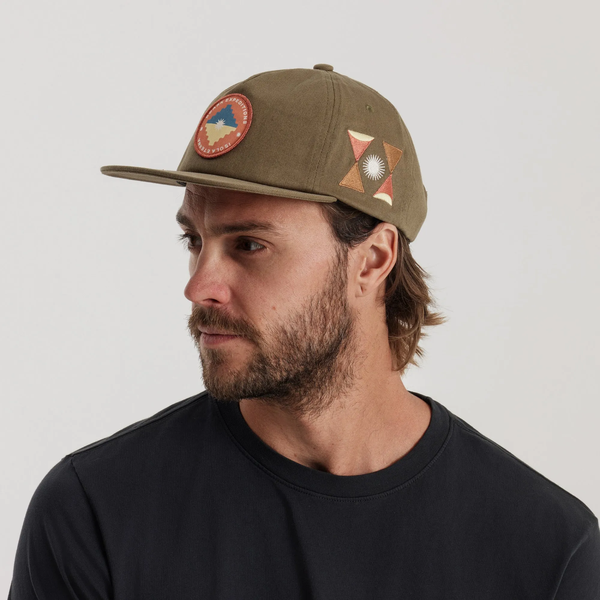 Layover Strapback Hat - Heart Studio Light Army sold by Roark product image thumbnail 4