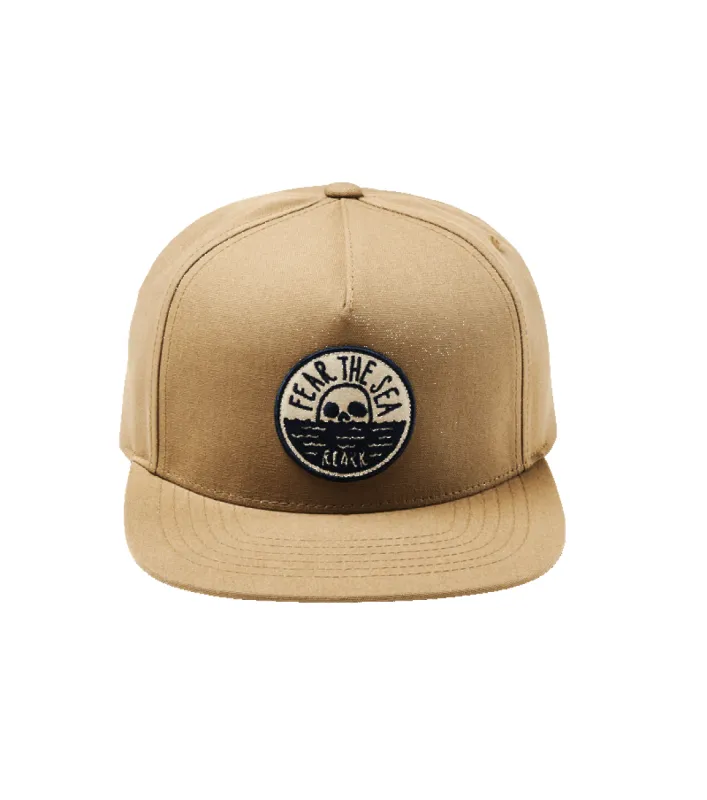 Fear The Sea 5 Panel Hat - Dark Khaki made by Roark