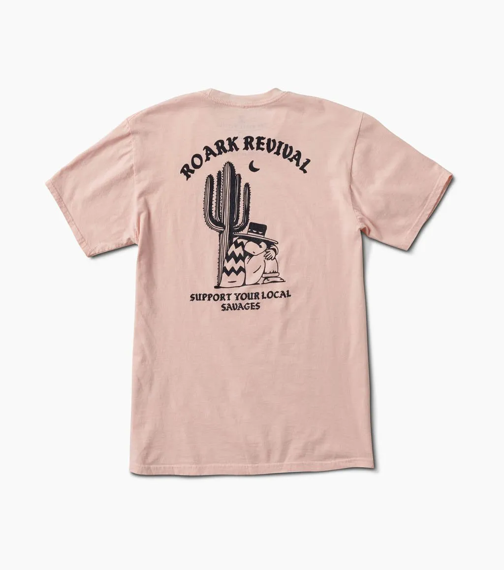 Siesta Staple Tee - Salmon sold by Roark