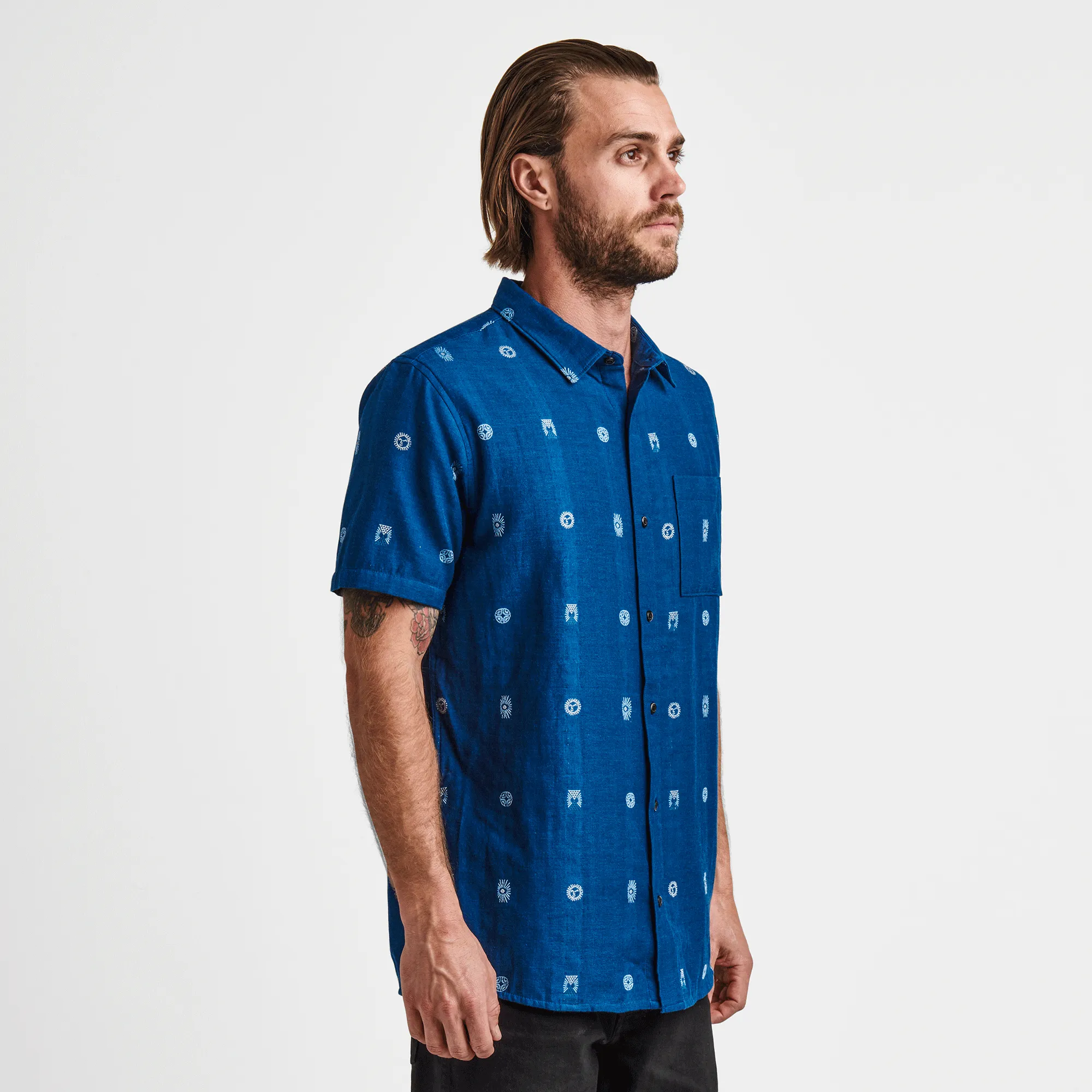 Journey Shirt - Sunburst Dobby Indigo sold by Roark product image thumbnail 4