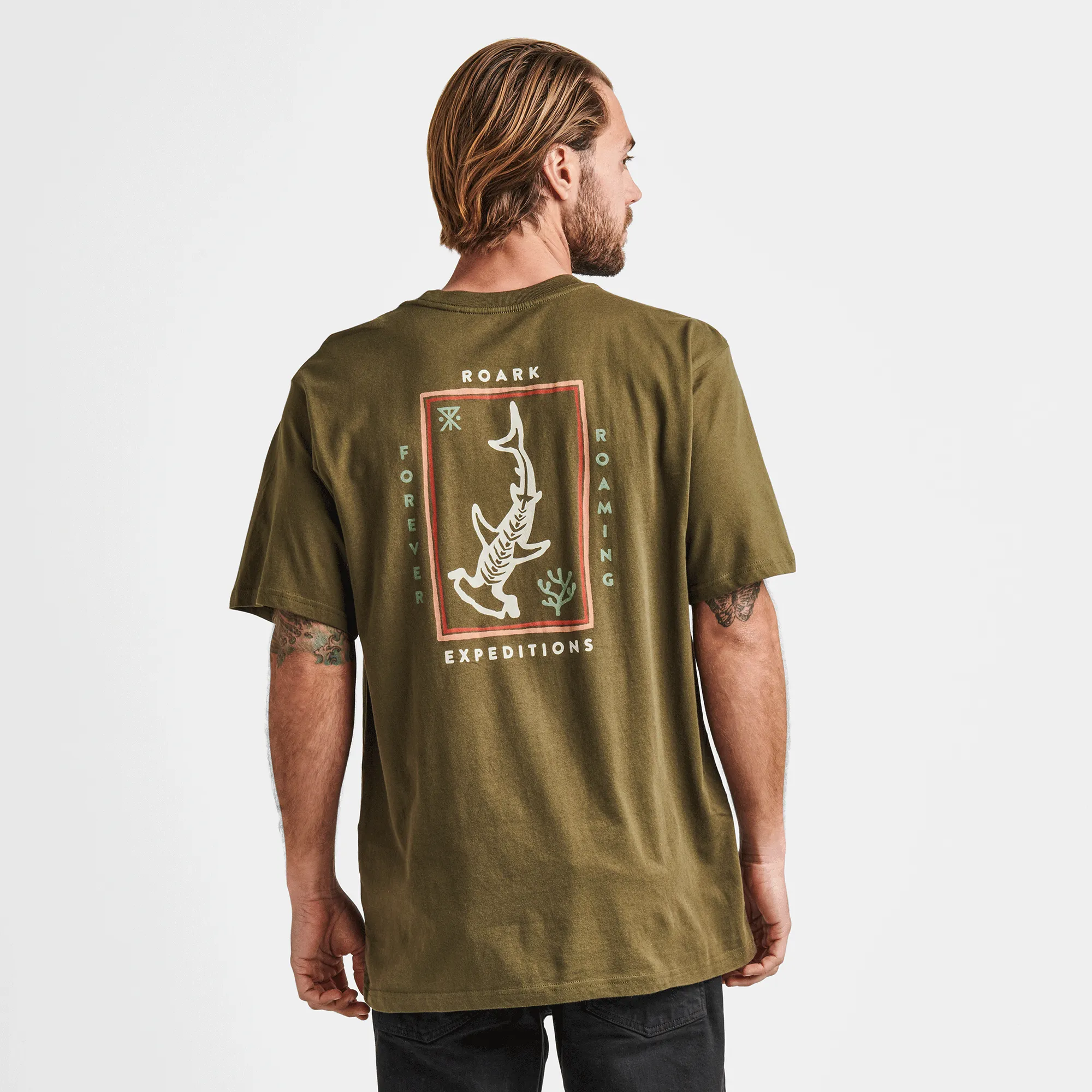 Hammerhead Organic Cotton Tee - Army sold by Roark product image thumbnail 2