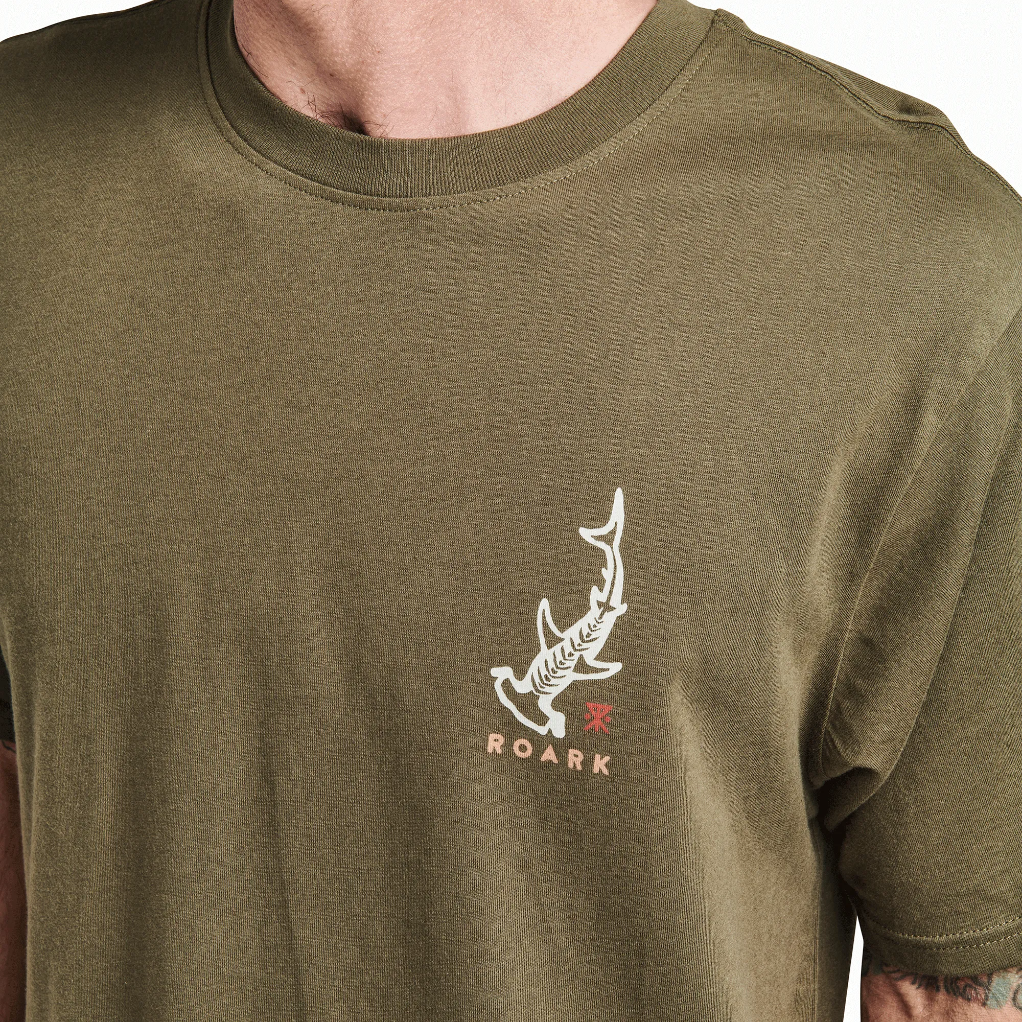 Hammerhead Organic Cotton Tee - Army sold by Roark product image thumbnail 5